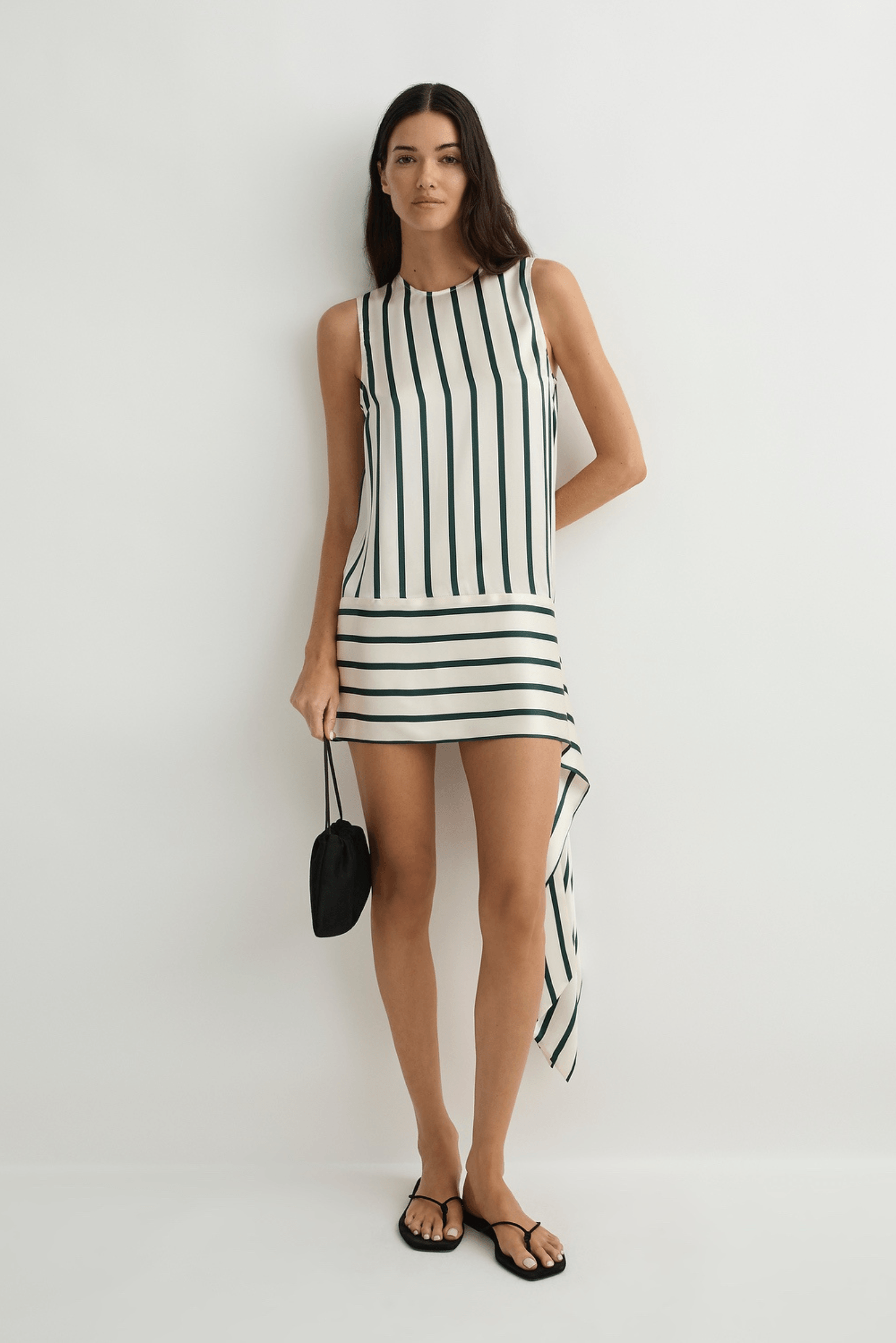 CANNES SASH HEM MINI DRESS