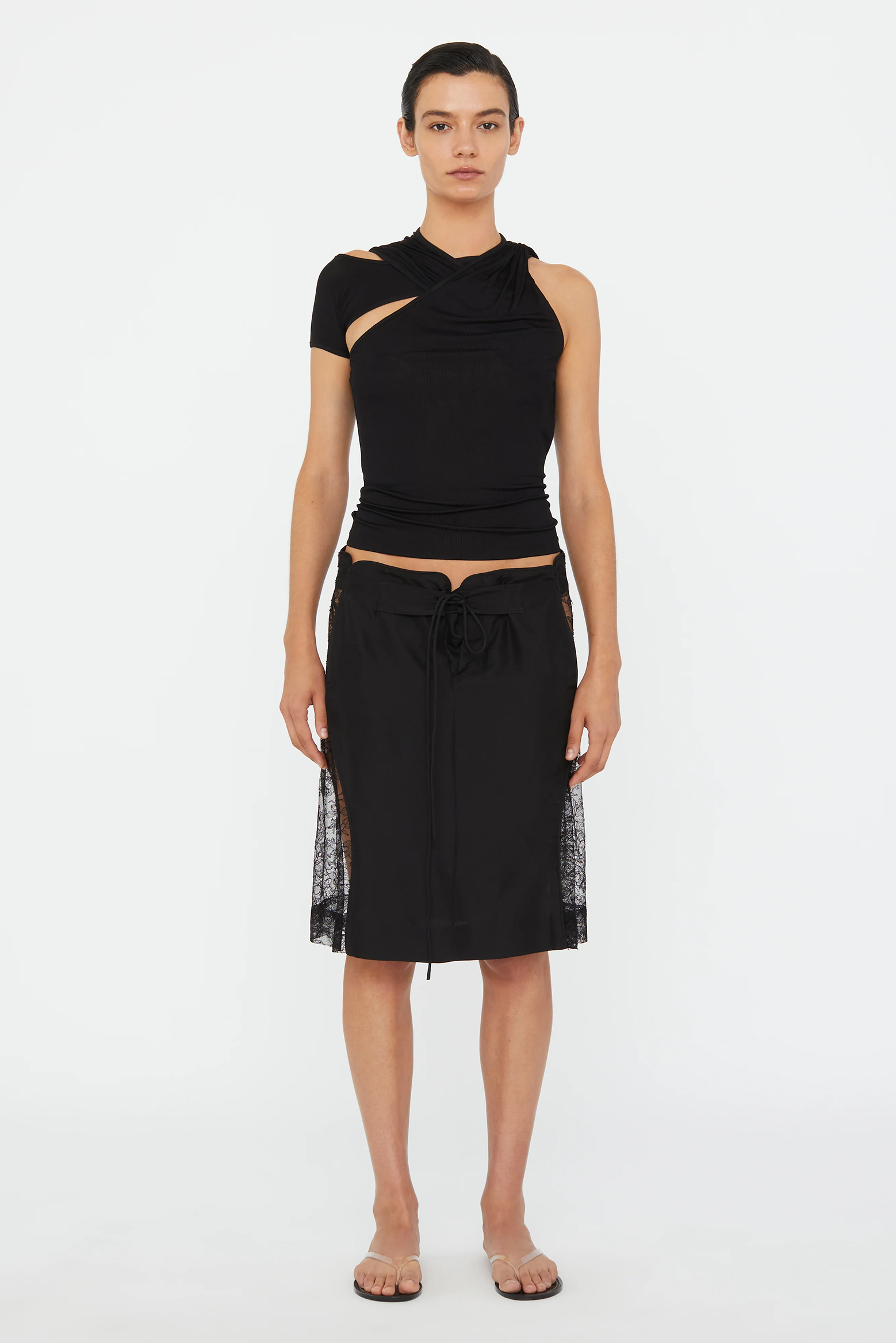  CHRISTOPHER ESBER HUDSON WAVE LACE BOARDIE SKIRT | THE NEW TREND