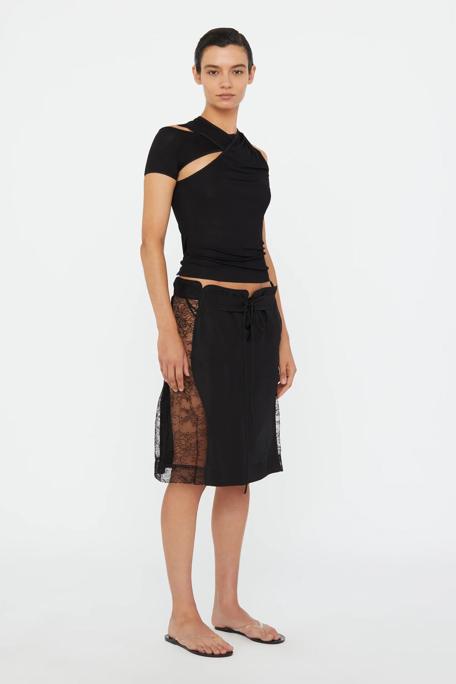 HUDSON WAVE LACE BOARDIE SKIRT