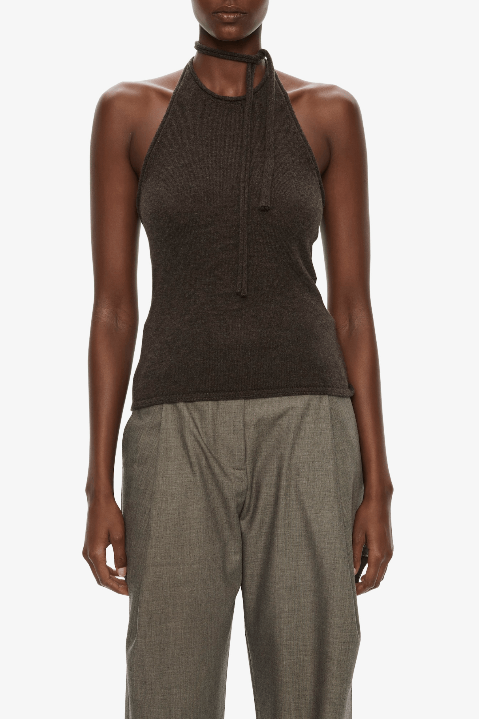 CASHMERE RAE HALTER TANK