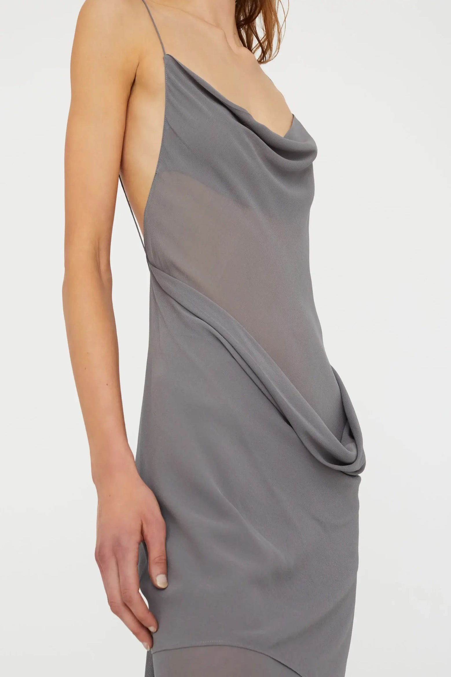 CHRISTOPHER ESBER COWL HIP SLIP DRESS | THE NEW TREND