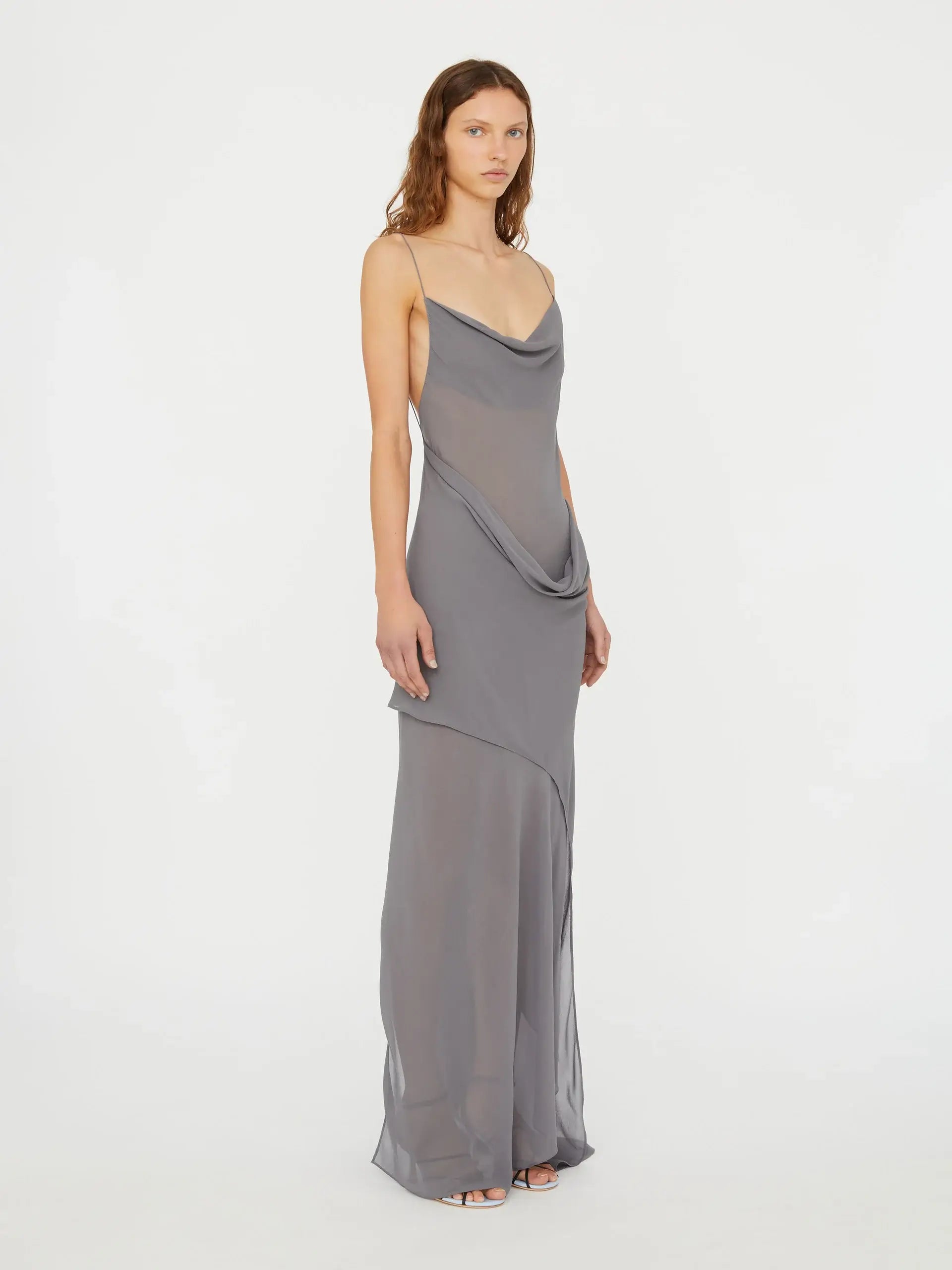 CHRISTOPHER ESBER COWL HIP SLIP DRESS | THE NEW TREND