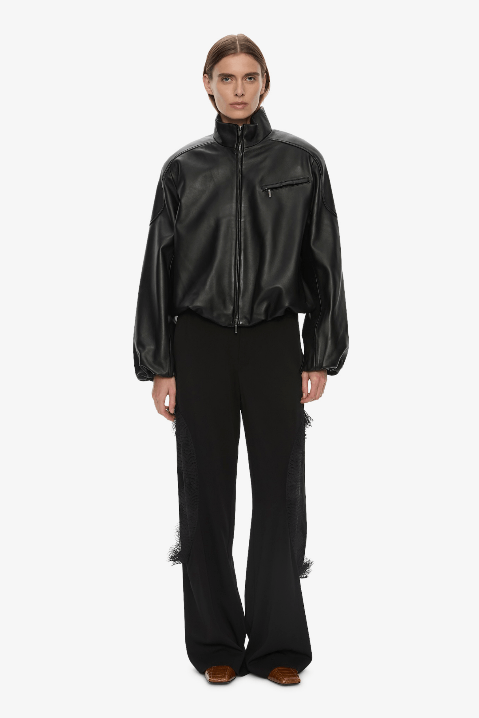 DANNIE LEATHER BOMBER