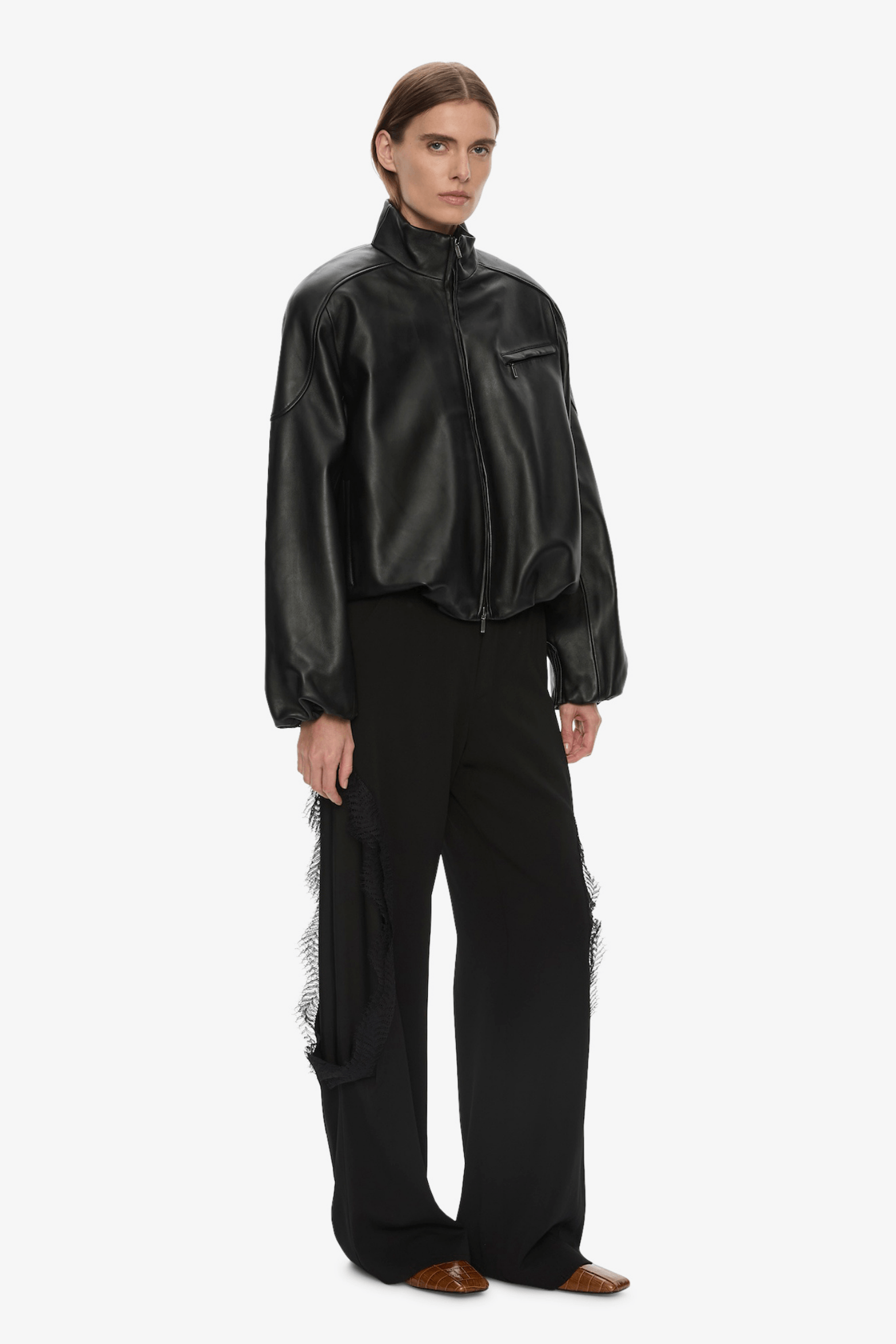 DANNIE LEATHER BOMBER