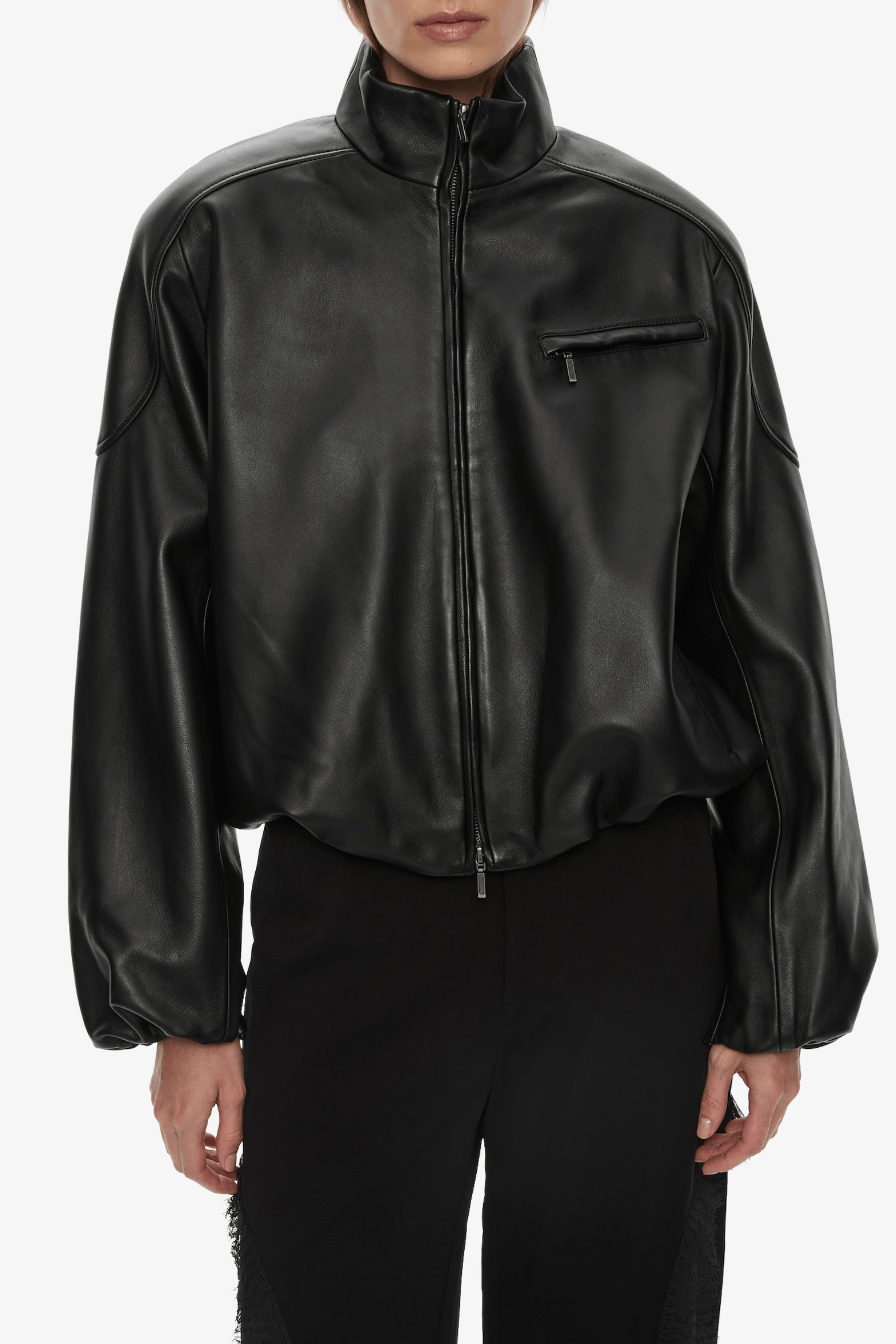 DANNIE LEATHER BOMBER