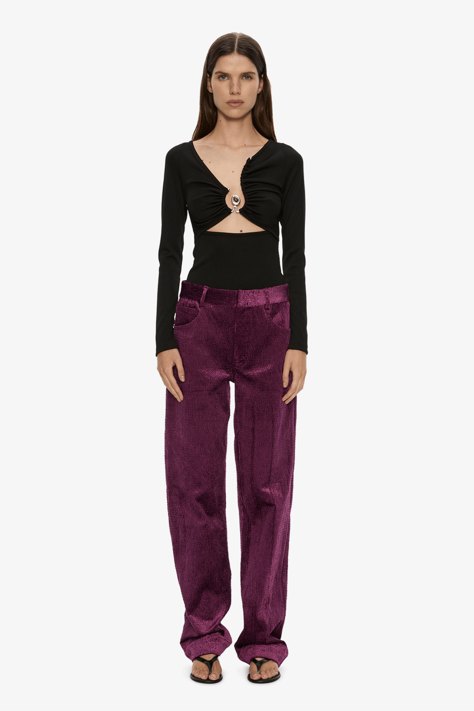 DIVERGE DROPLET LONG SLEEVE TOP