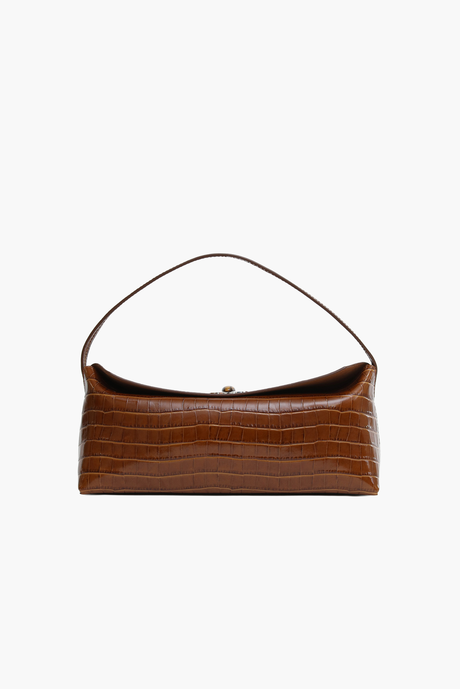 DOBA QUARTZ TURNLOCK EMBOSSED SHOULDER BAG