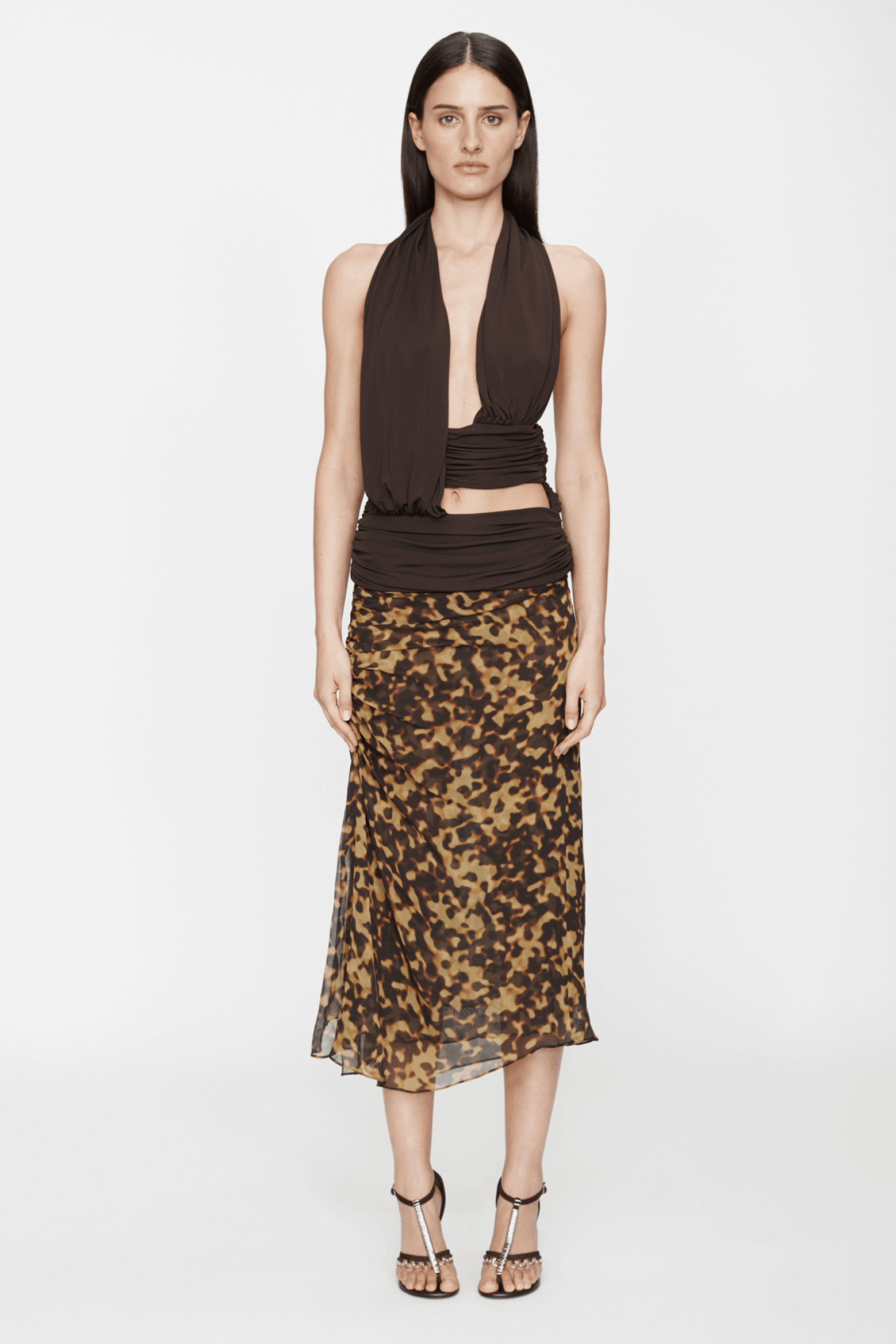 CHRISTOPHER ESBER DRAPED CUMMERBUND JERSEY TOP | THE NEW TREND