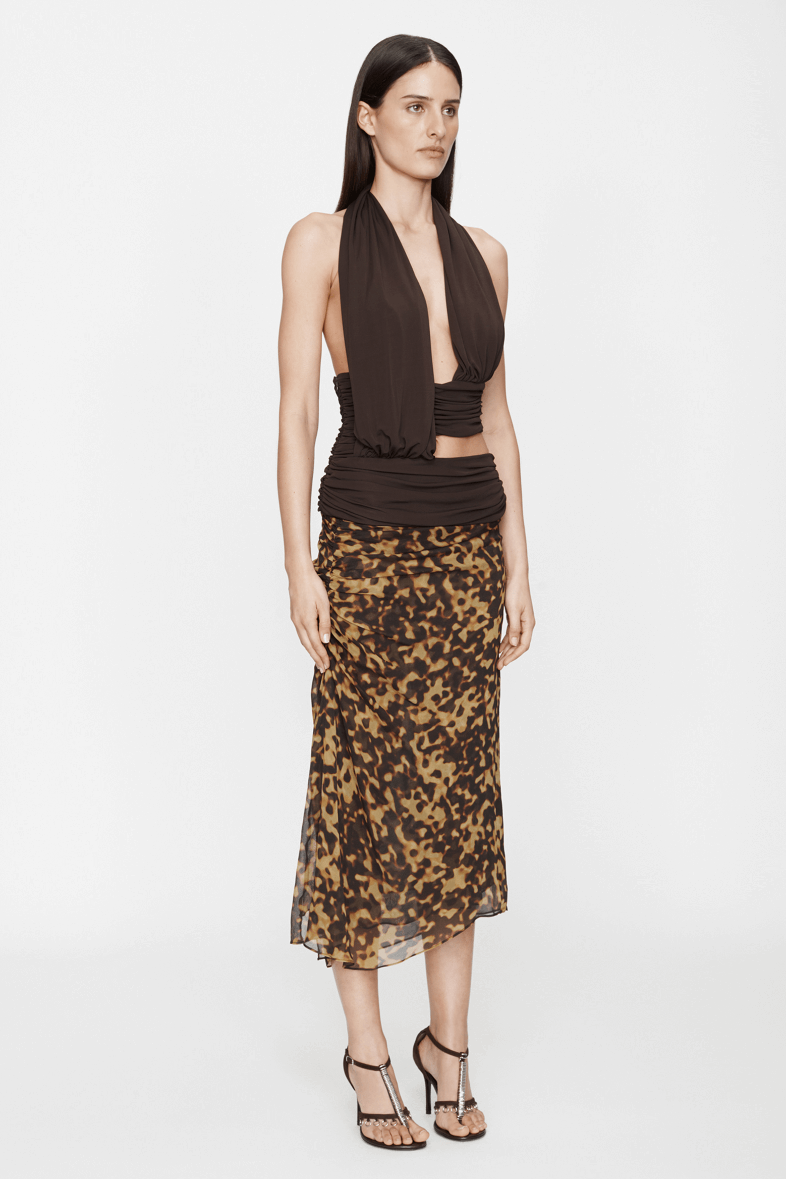 CHRISTOPHER ESBER DRAPED CUMMERBUND JERSEY TOP | THE NEW TREND