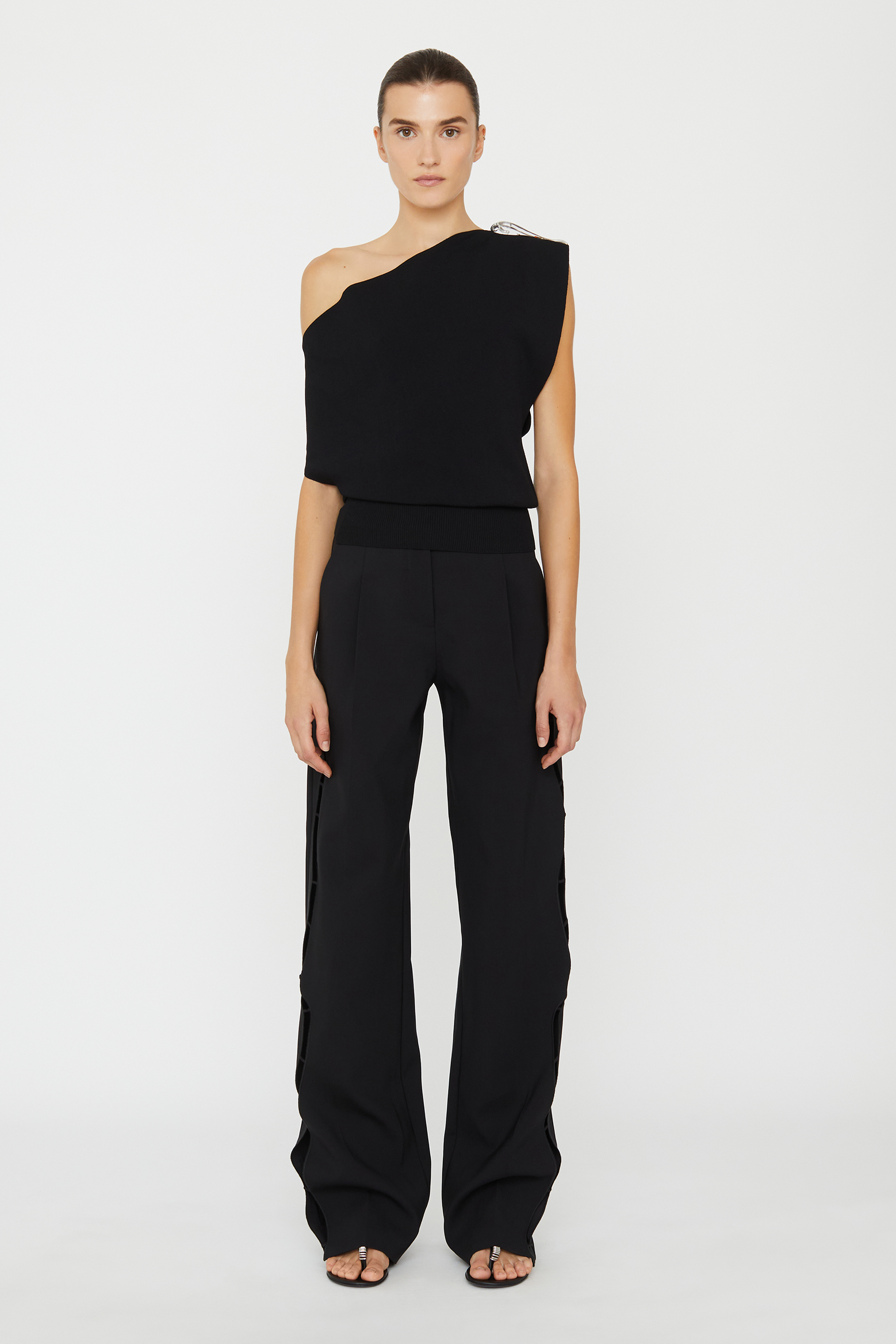 CHRISTOPHER ESBER ENCASED NATURE RESIN KNIT SHOULDER TOP | THE NEW TREND