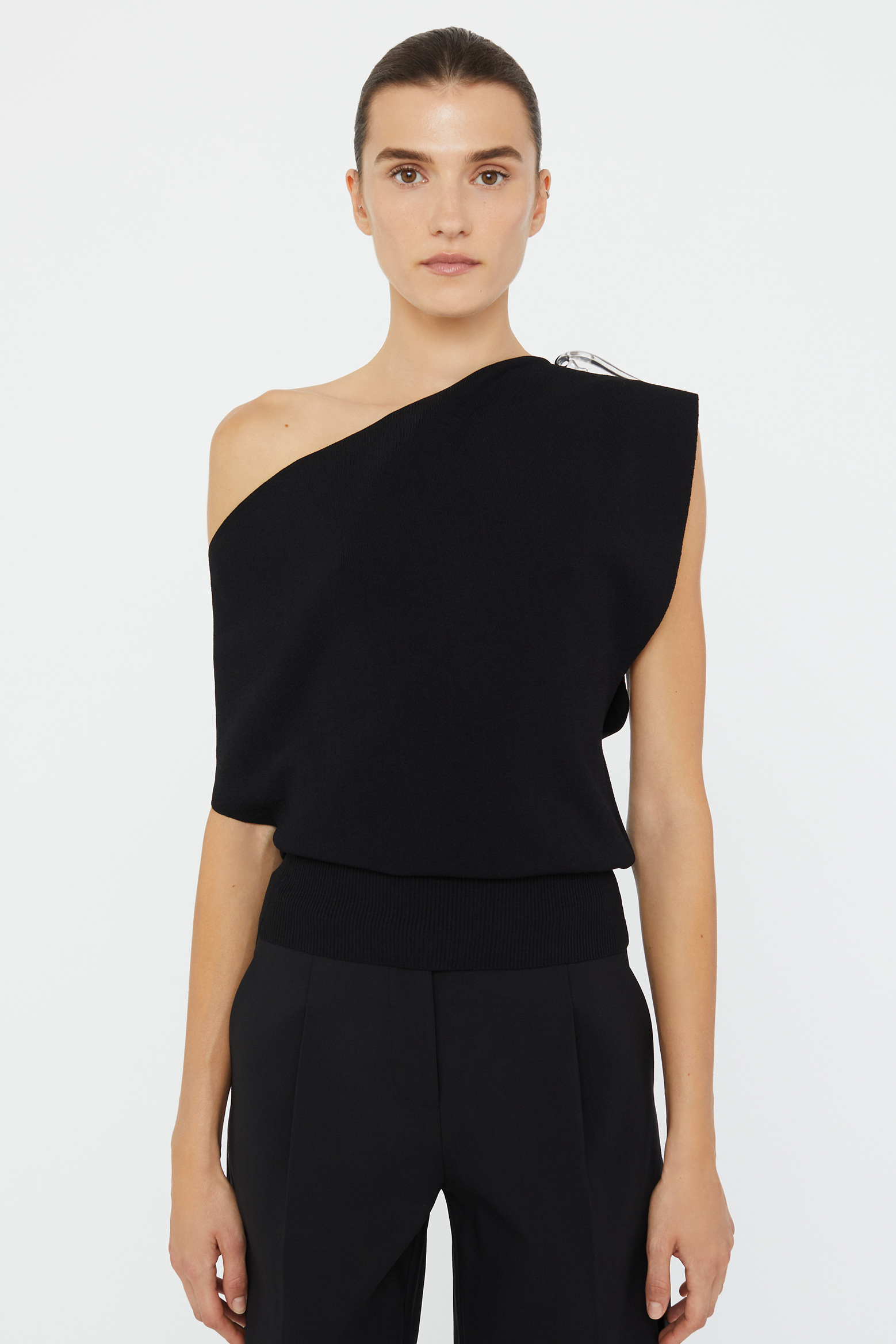 CHRISTOPHER ESBER ENCASED NATURE RESIN KNIT SHOULDER TOP | THE NEW TREND