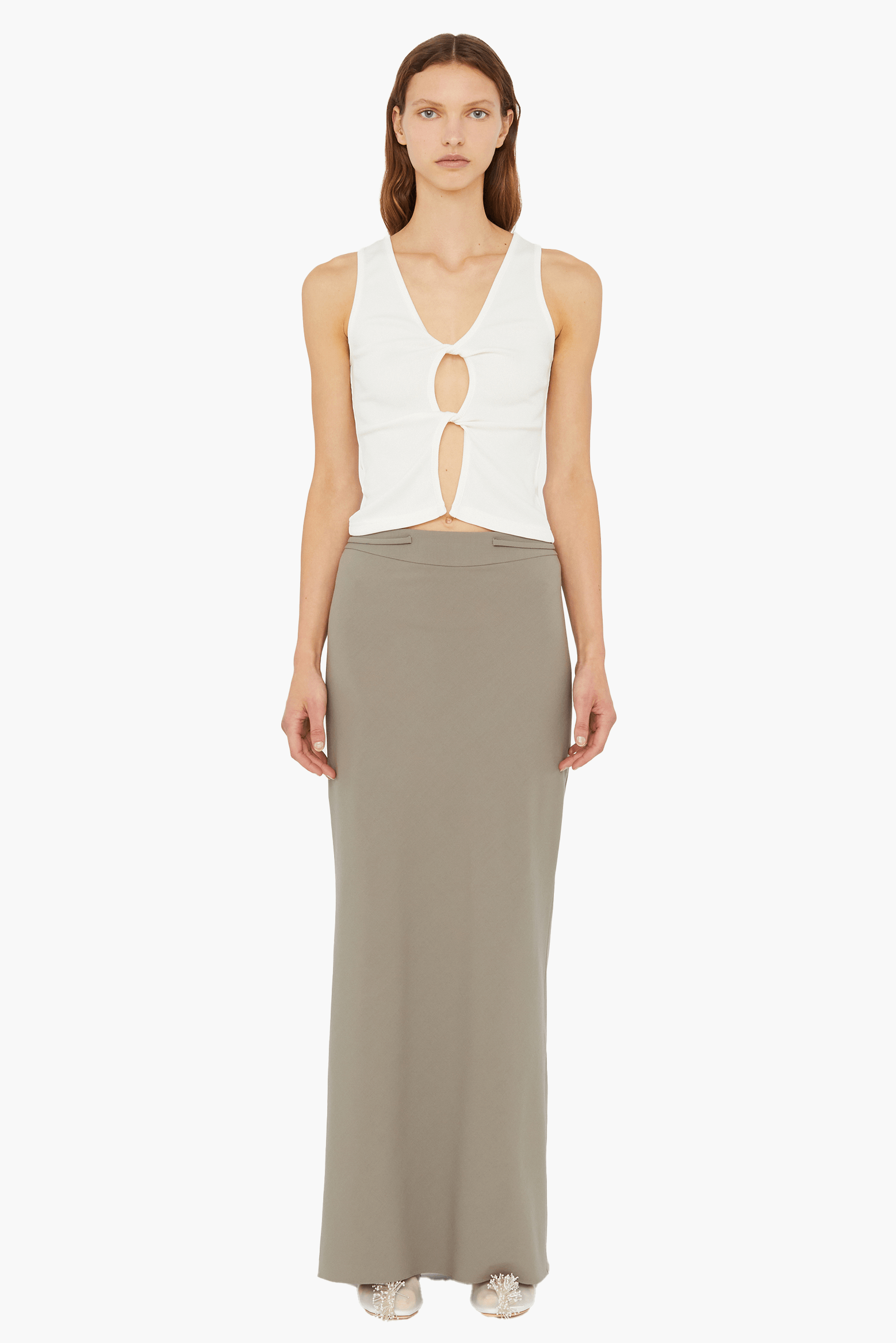 CHRISTOPHER ESBER FASTEN WOOL SKIRT | THE NEW TREND