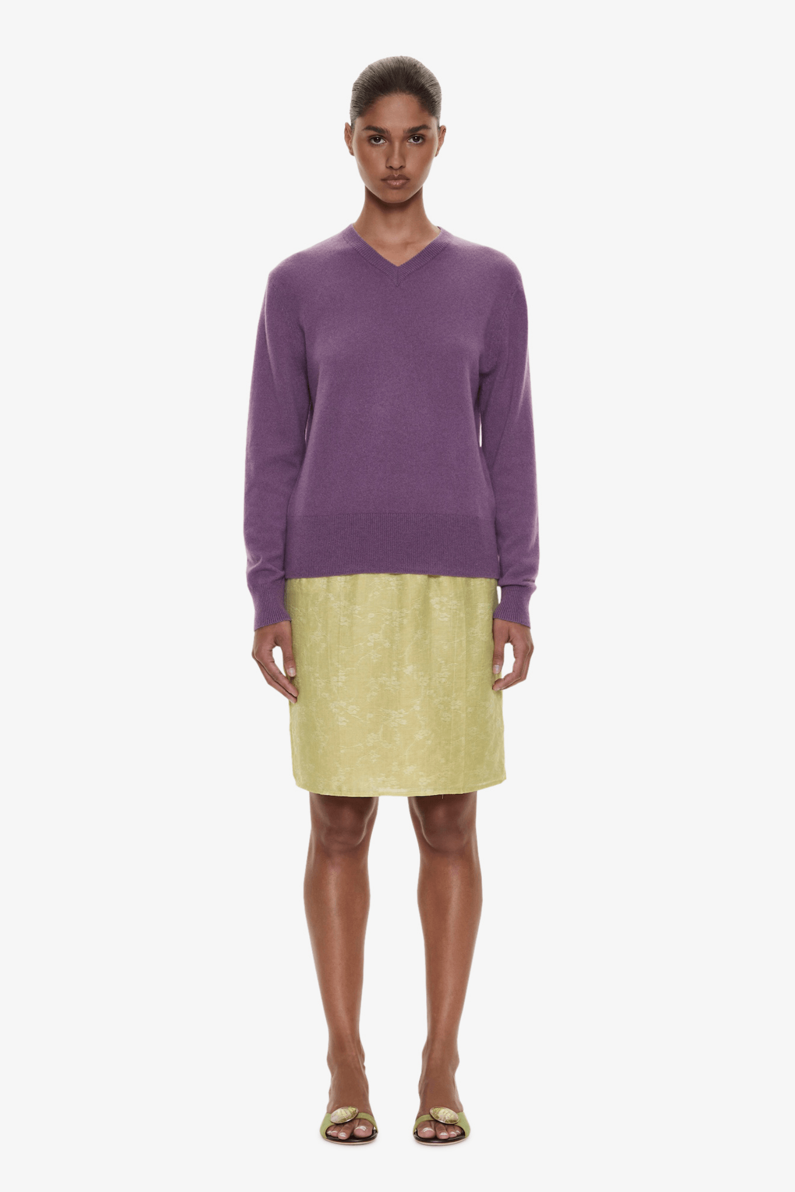 LIGHT LEAK JACQUARD SLIP SKIRT