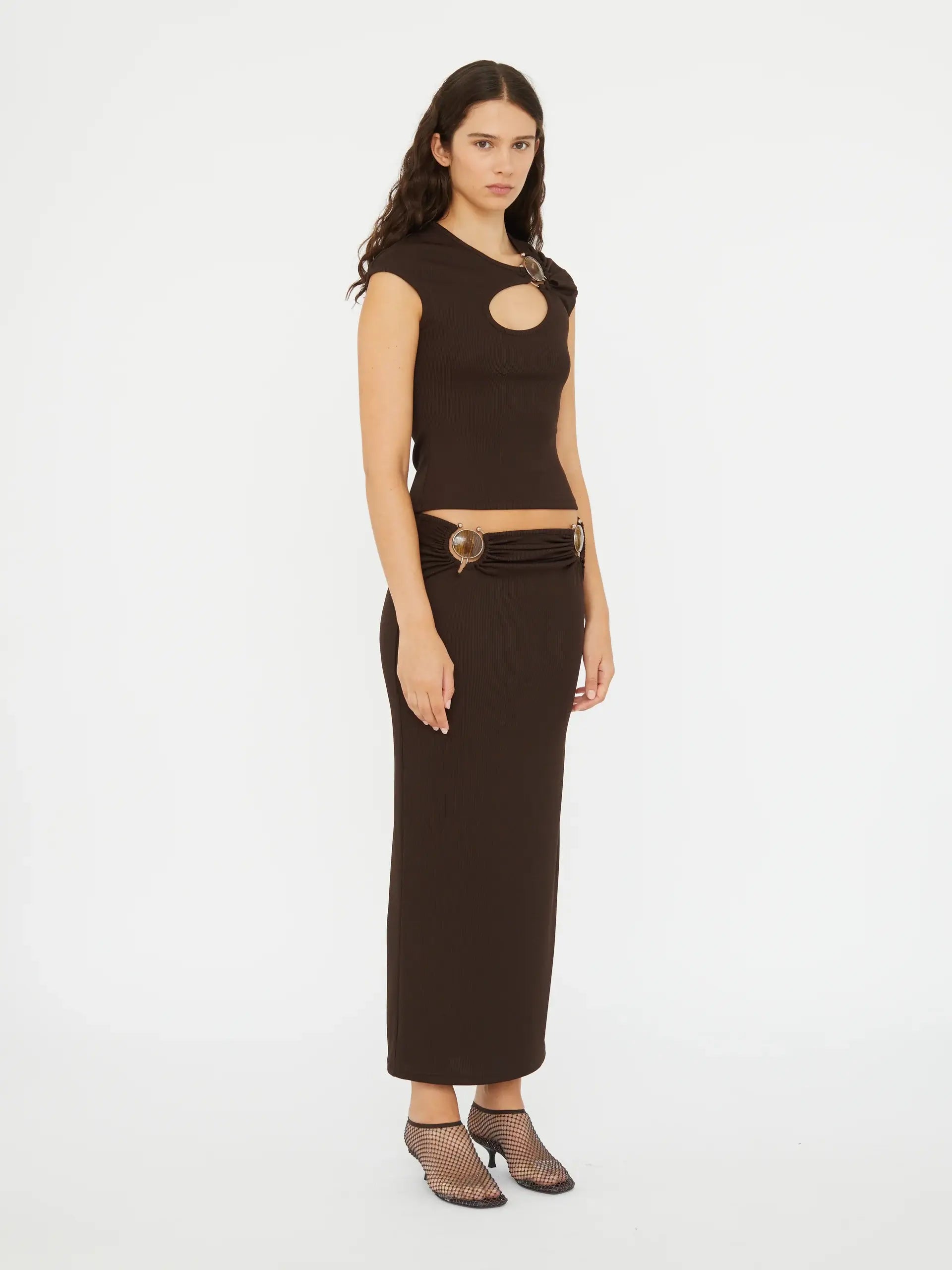 CHRISTOPHER ESBER MINERAL STONE HOLLOW TEE | THE NEW TREND