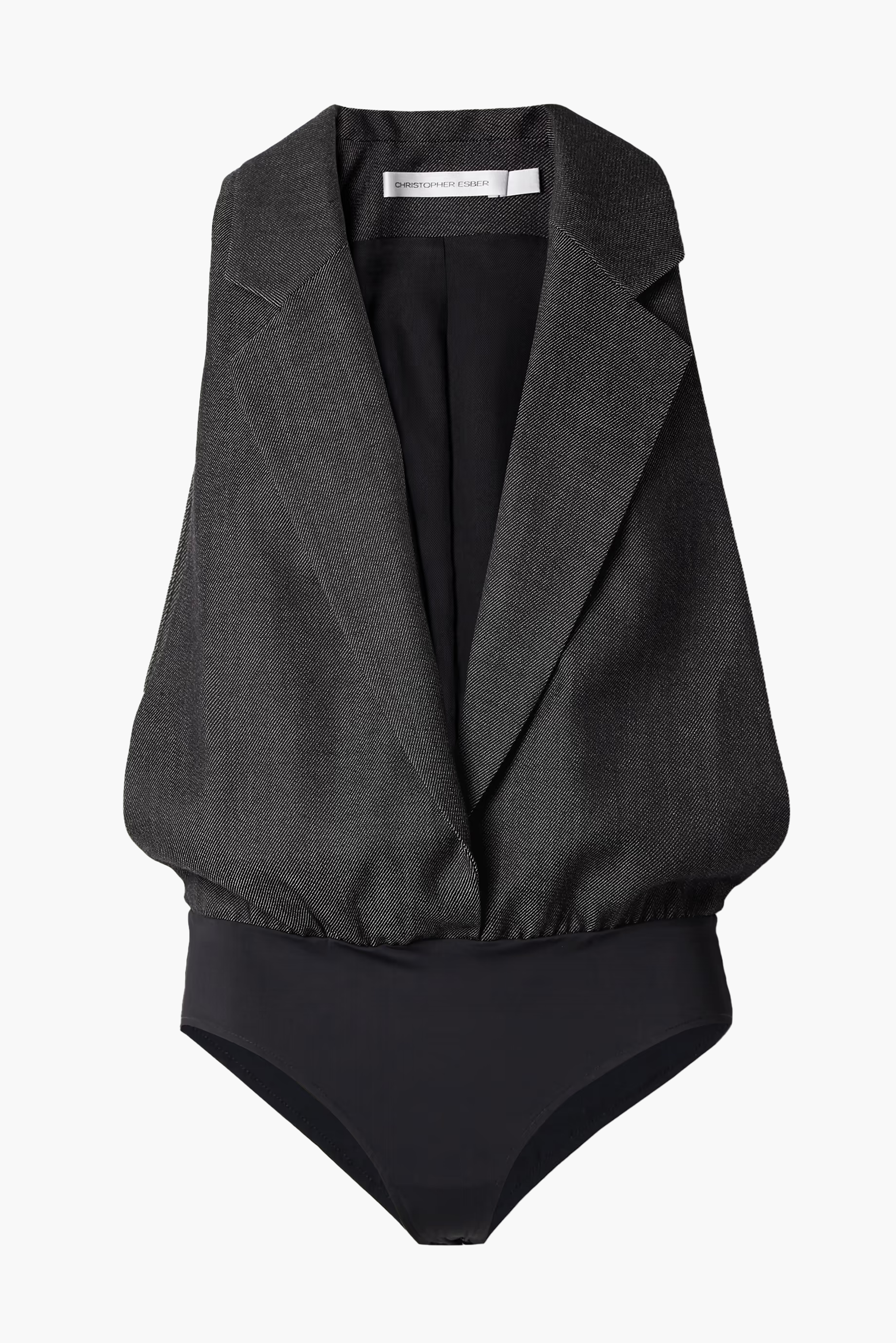 FACILE TAILORED TWILL BODYSUIT