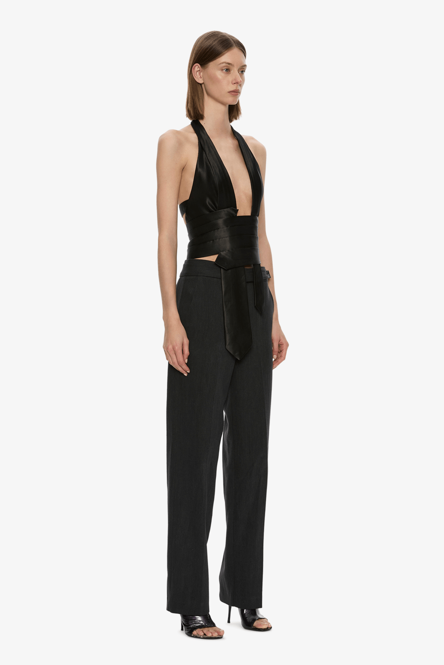 REYER SATIN TIE TOP