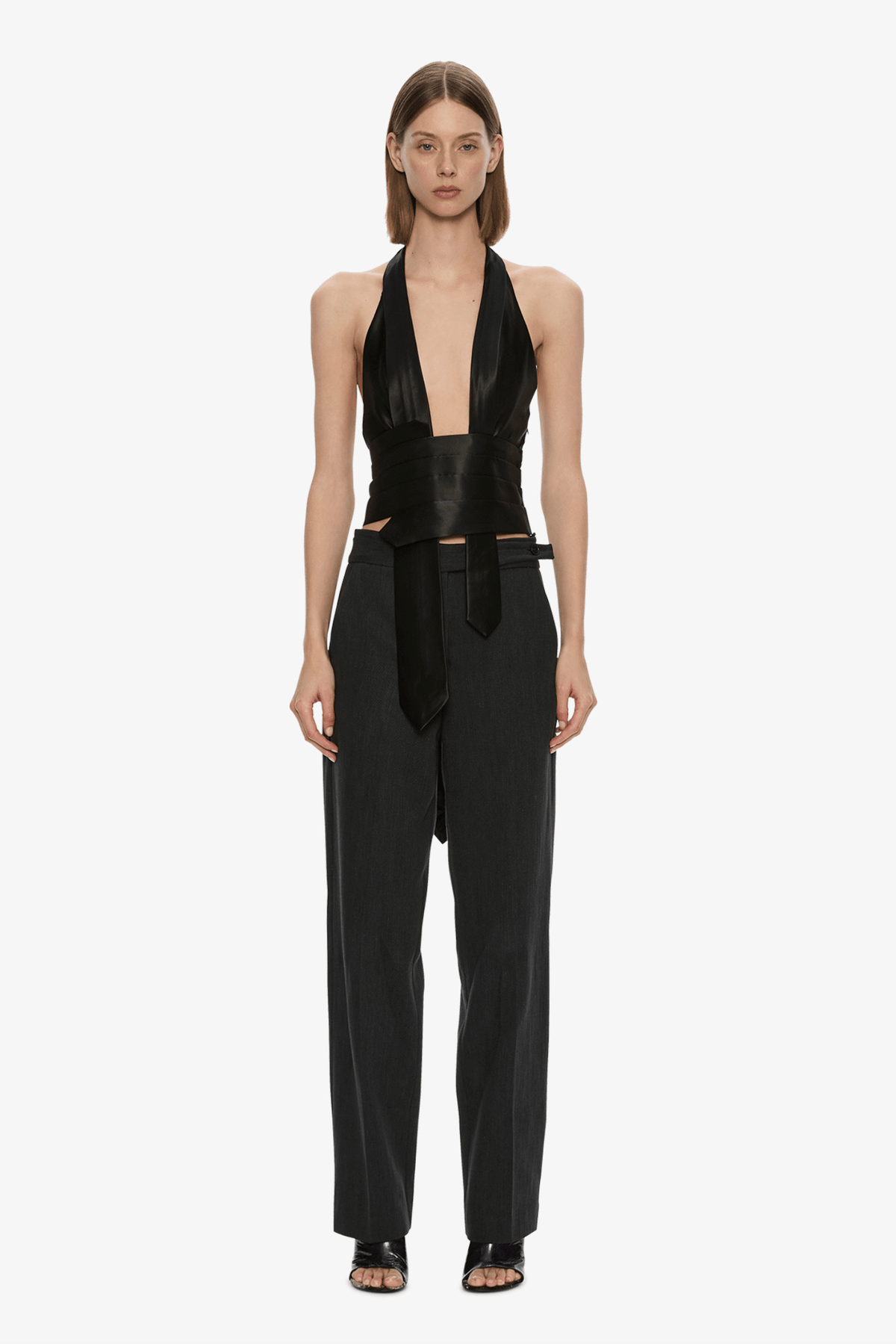 REYER SATIN TIE TOP