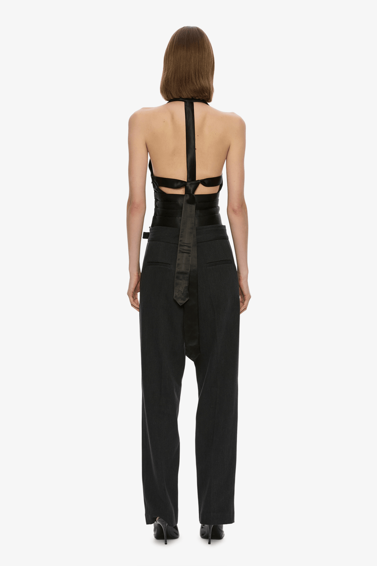 REYER SATIN TIE TOP
