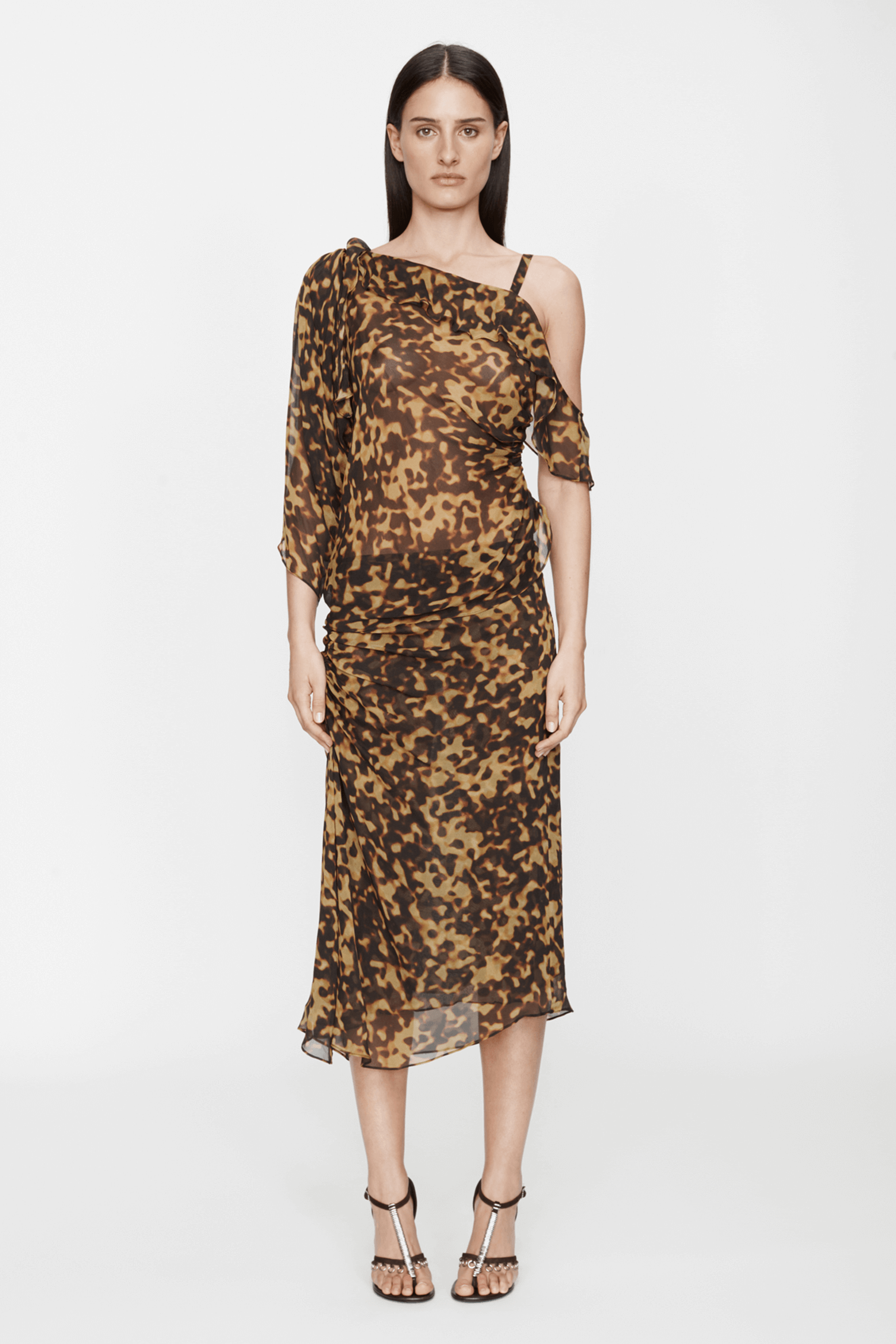 CHRISTOPHER ESBER ROULE TRIMMED SILK DRAPE TOP | THE NEW TREND