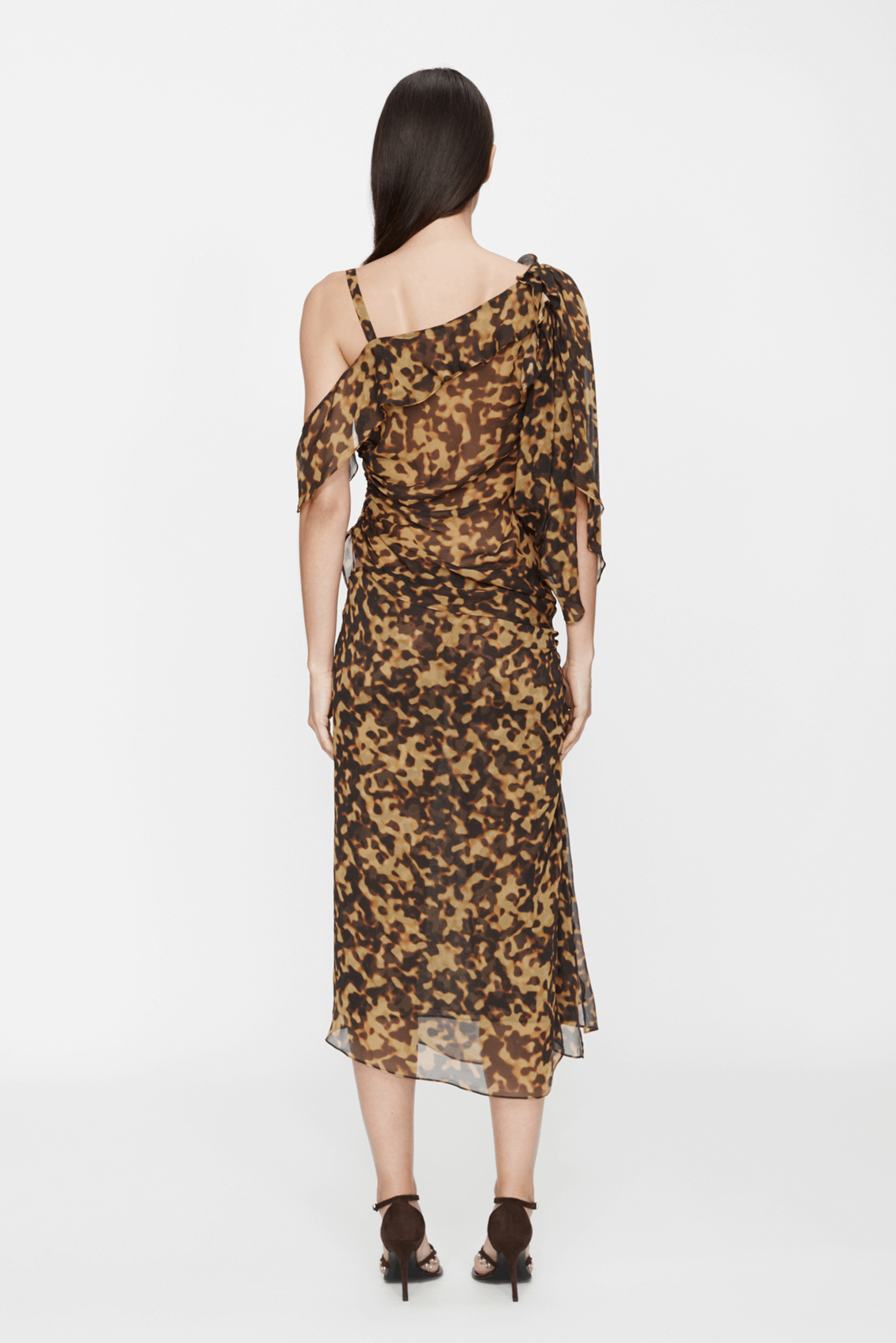 CHRISTOPHER ESBER ROULE TRIMMED SILK DRAPE TOP | THE NEW TREND