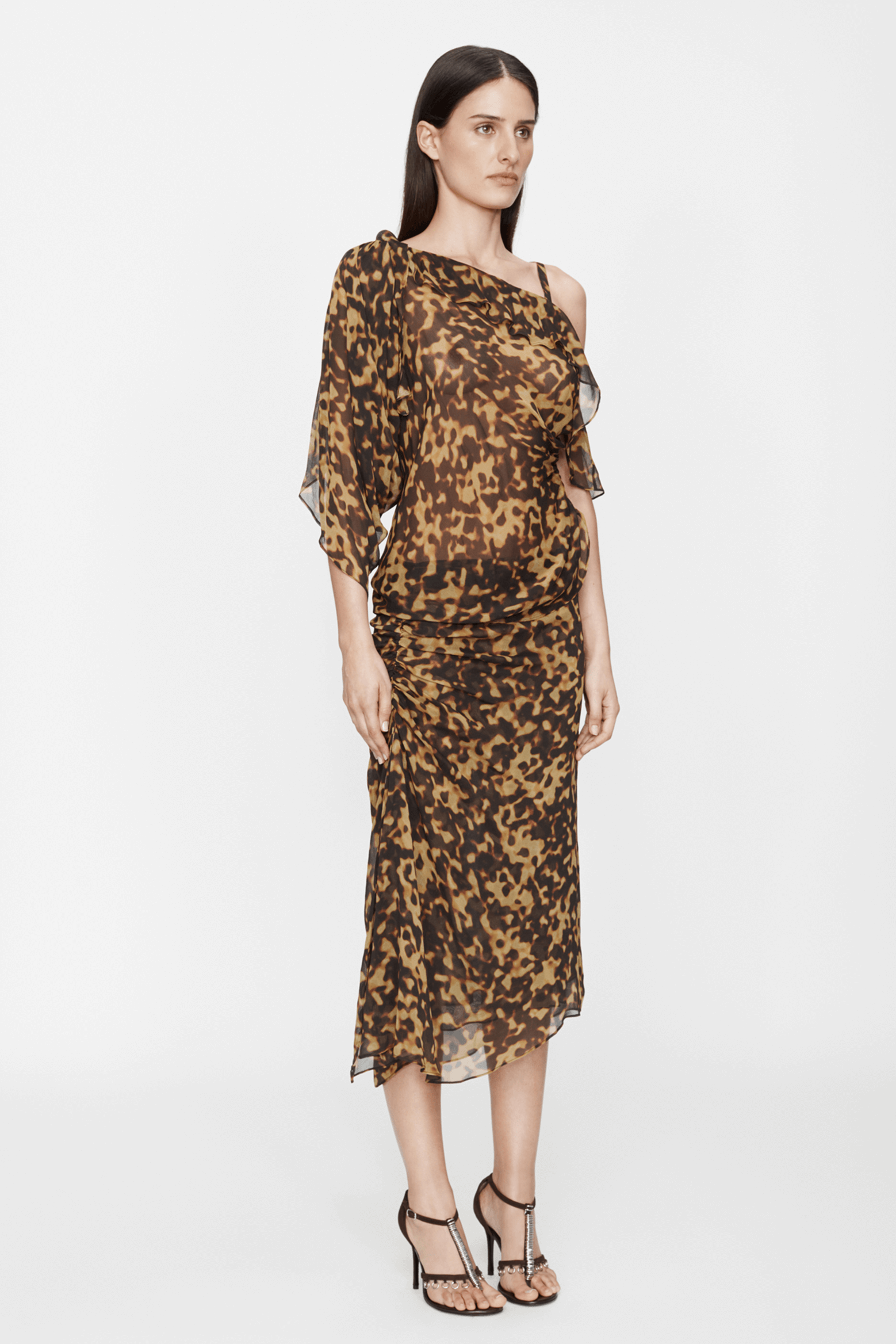 CHRISTOPHER ESBER ROULE TRIMMED SILK DRAPE TOP | THE NEW TREND