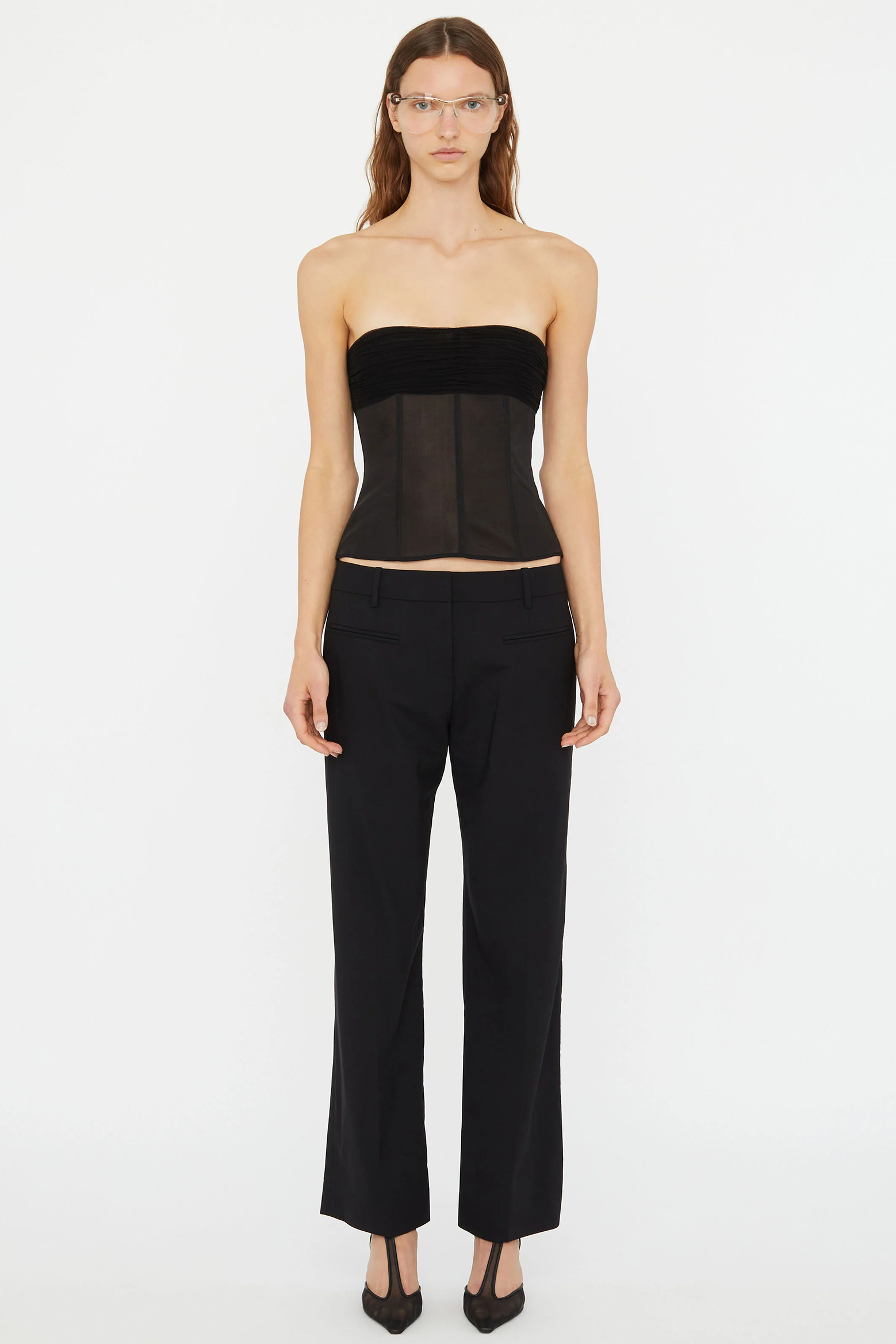 CHRISTOPHER ESBER TULLE OVERLAY CORSET | THE NEW TREND