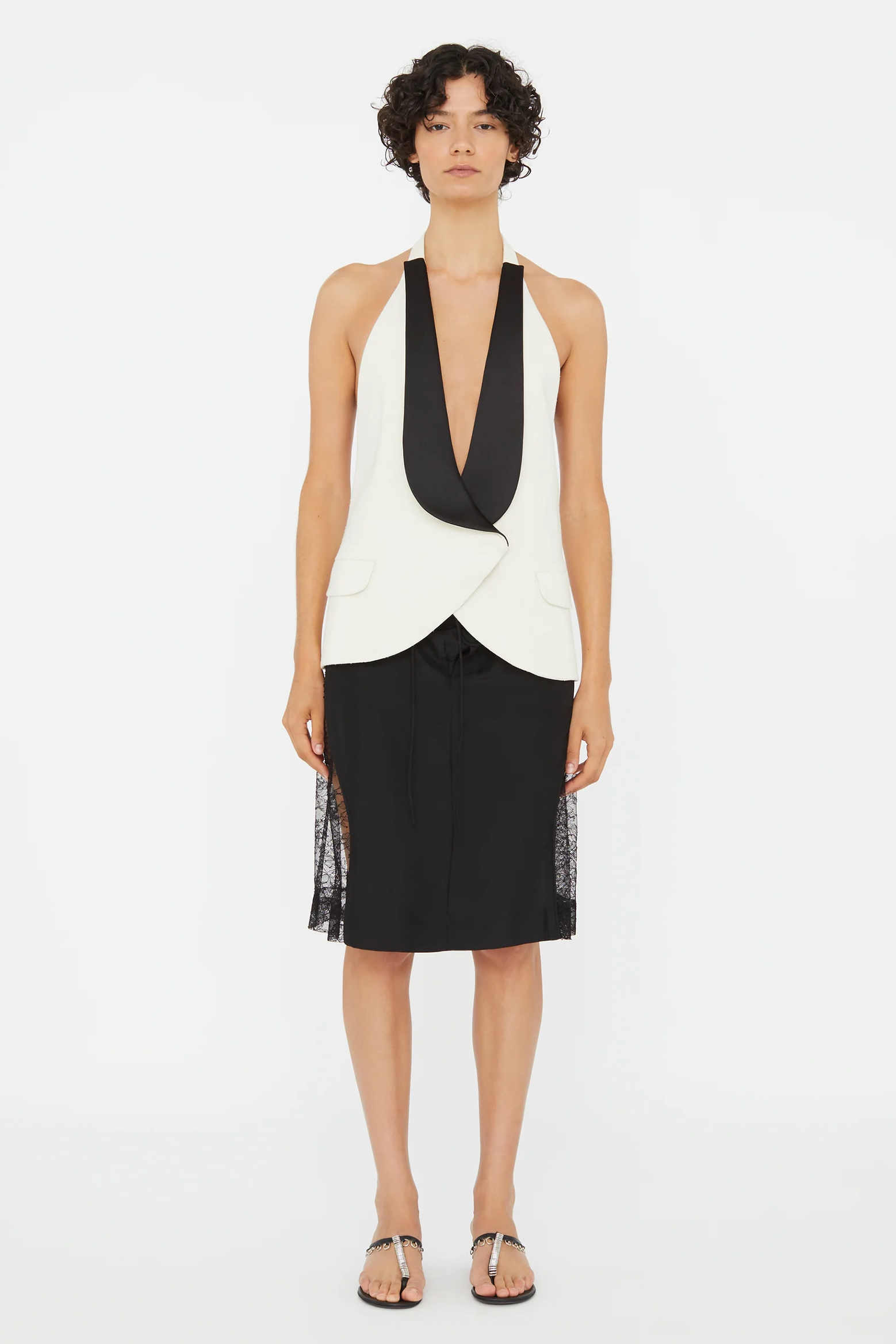 CHRISTOPHER ESBER TUXEDO CONTRAST SILK VEST | THE NEW TREND