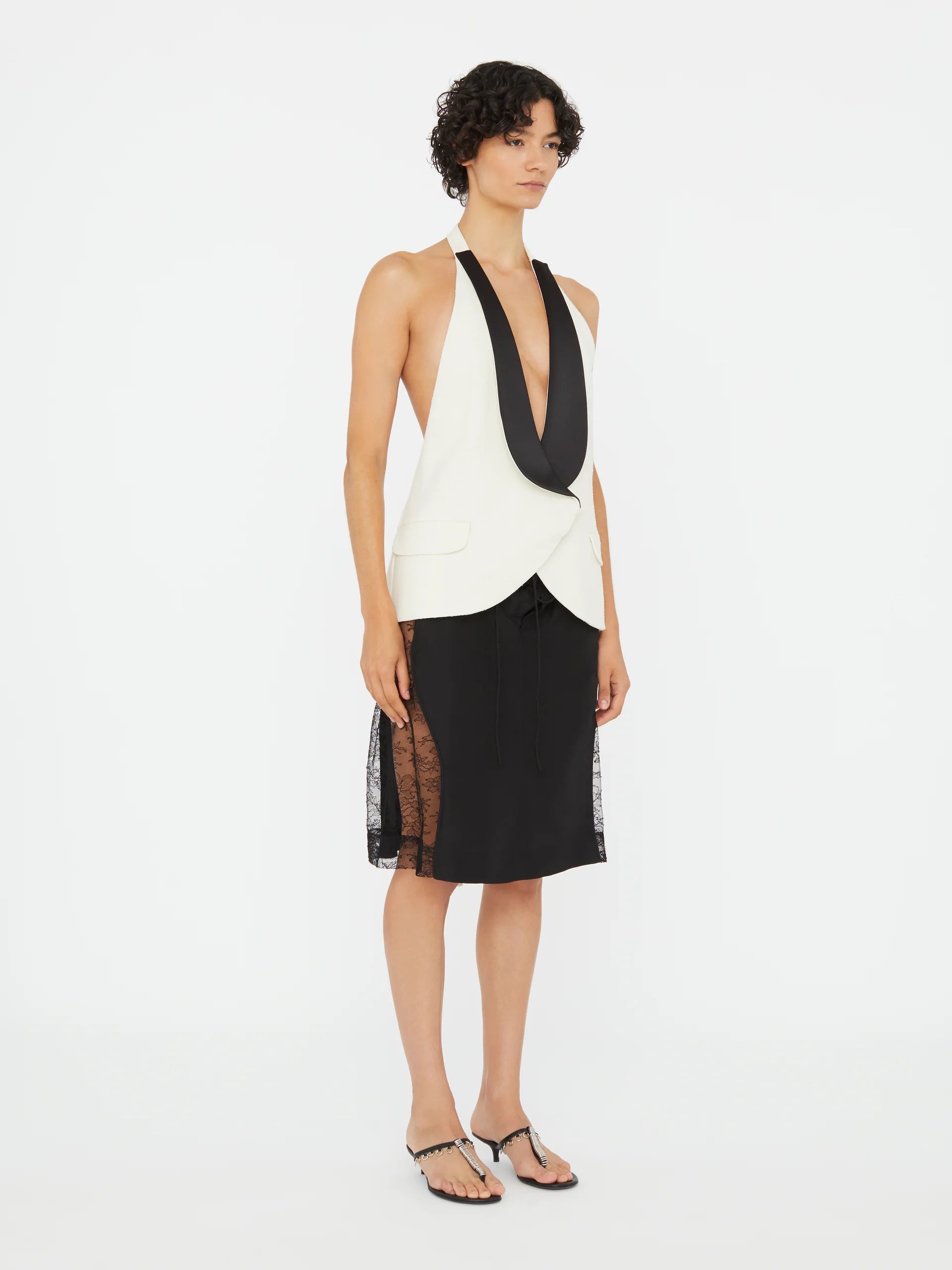 CHRISTOPHER ESBER TUXEDO CONTRAST SILK VEST | THE NEW TREND