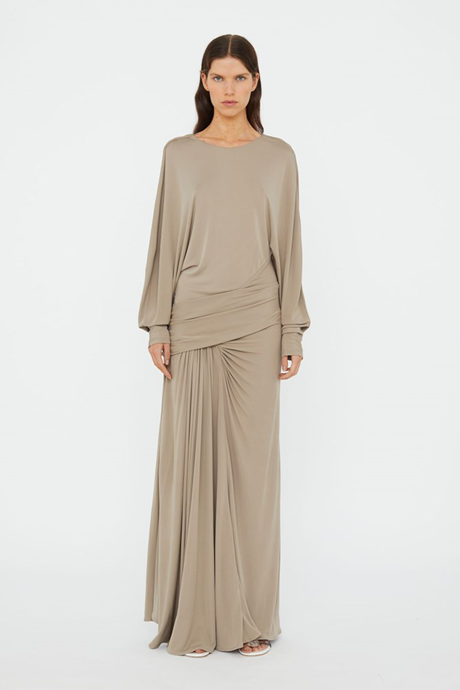 CHRISTOPHER ESBER VALA JERSEY DRAPE DRESS | THE NEW TREND