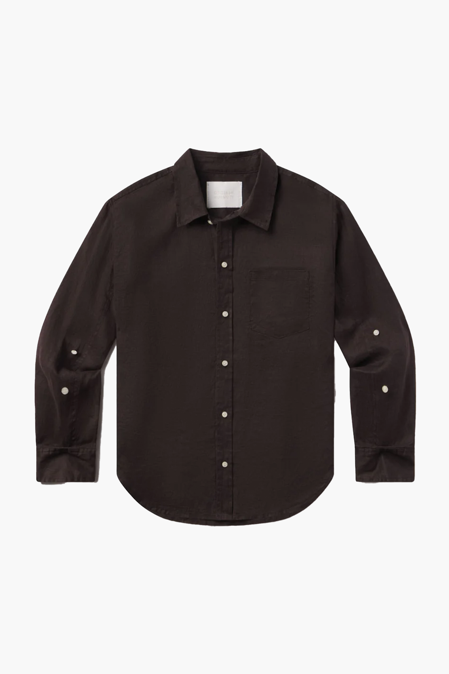 CITIZENS OF HUMANITY SHRUNKEN KAYLA SHIRT CHOCOLATE | THE NEW TREND
