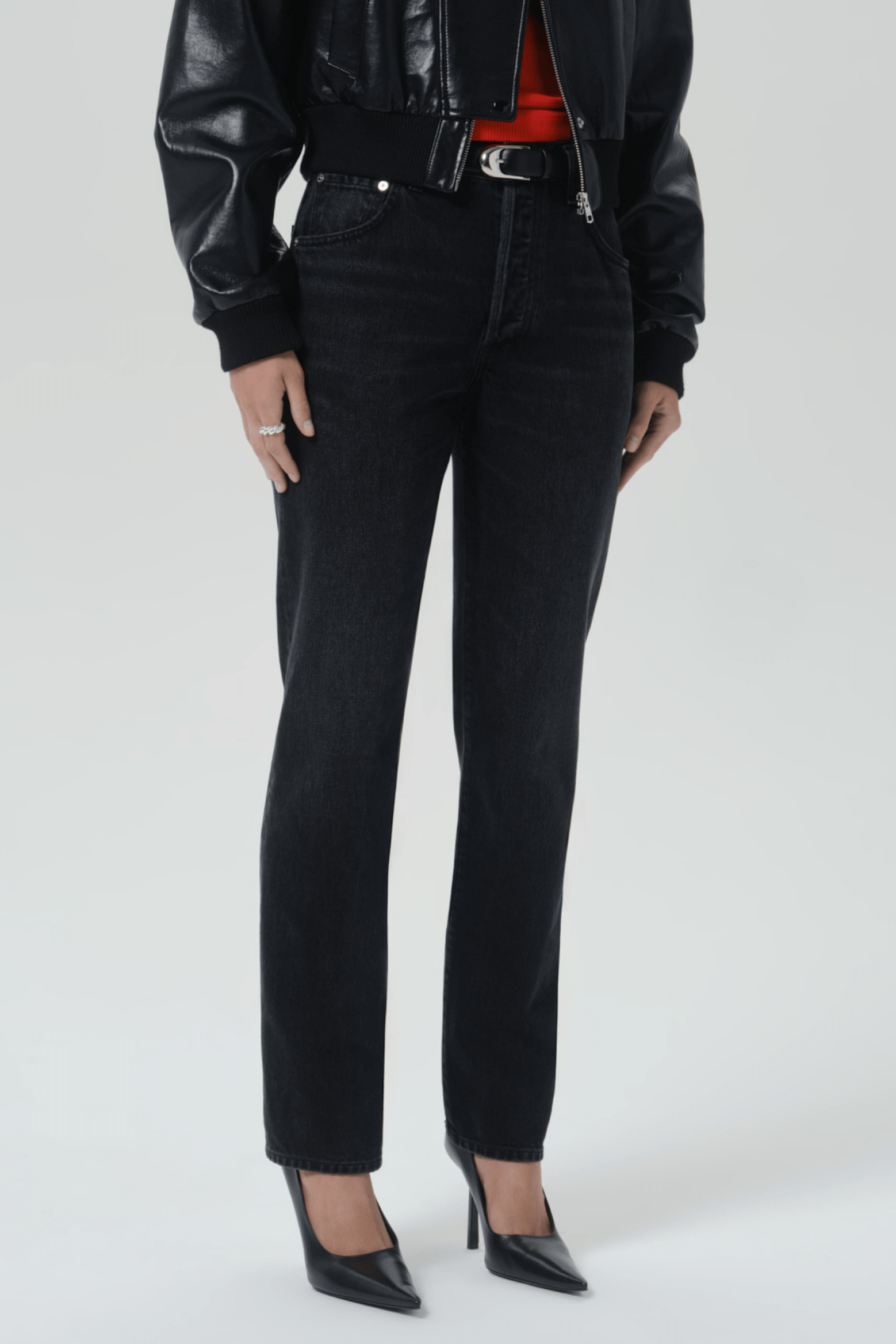 90'S FRENCH HIGH RISE STRAIGHT LEG JEAN