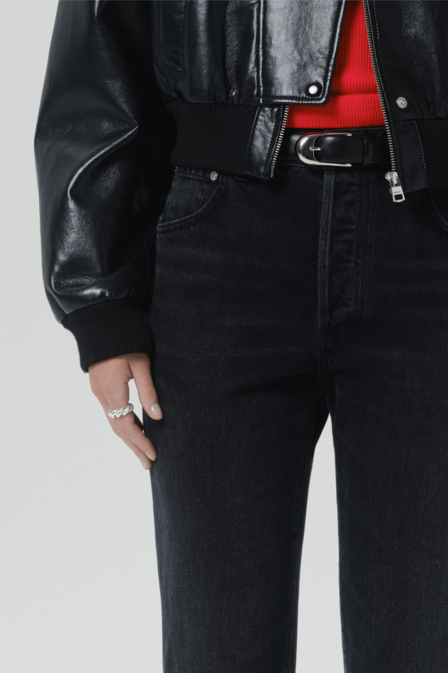 90'S FRENCH HIGH RISE STRAIGHT LEG JEAN