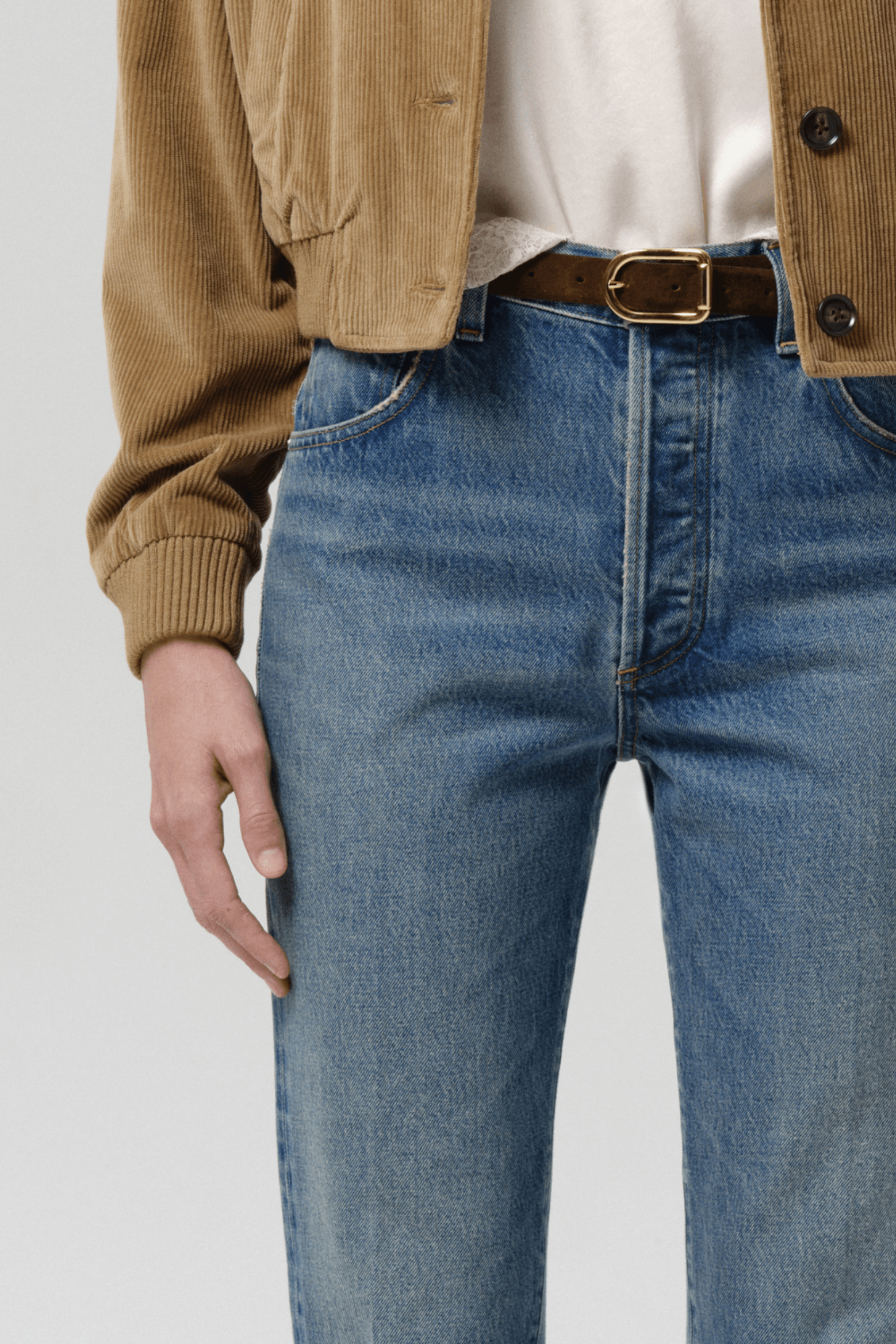 90'S FRENCH HIGH RISE STRAIGHT LEG JEAN