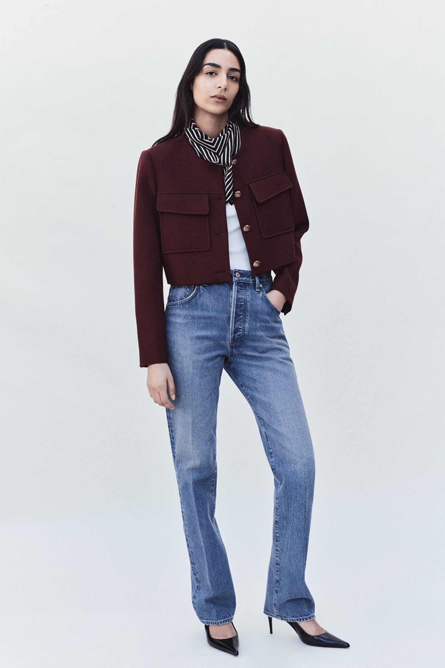90'S FRENCH HIGH RISE STRAIGHT LEG JEAN