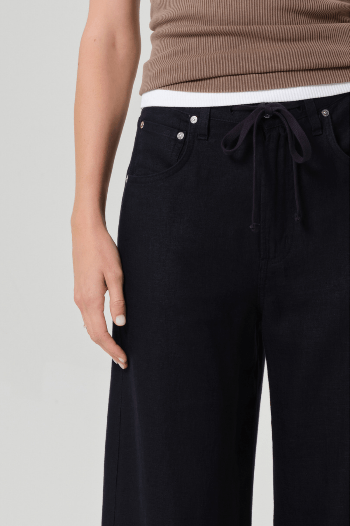 BRYNN DRAWSTRING LINEN TROUSER