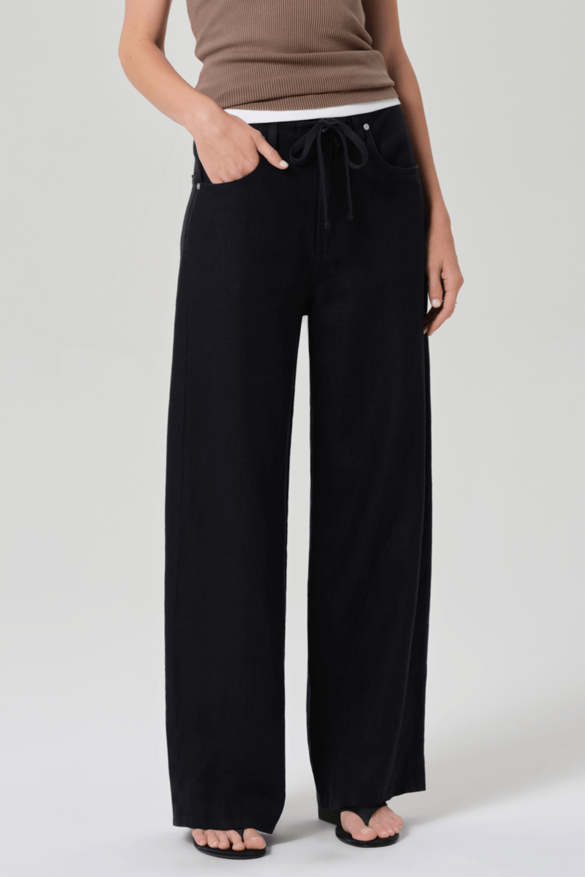 BRYNN DRAWSTRING LINEN TROUSER
