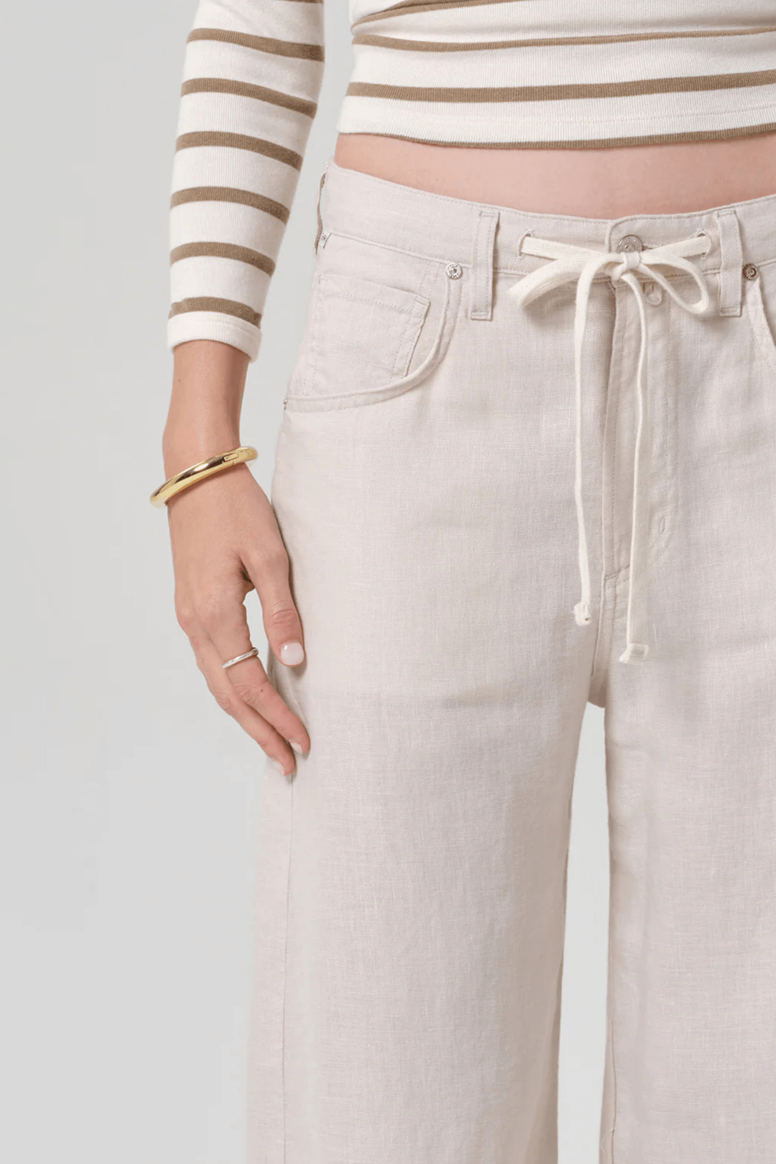BRYNN DRAWSTRING LINEN TROUSER