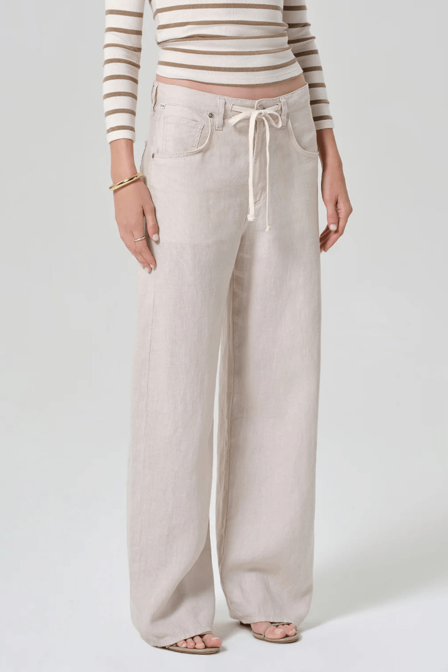 BRYNN DRAWSTRING LINEN TROUSER