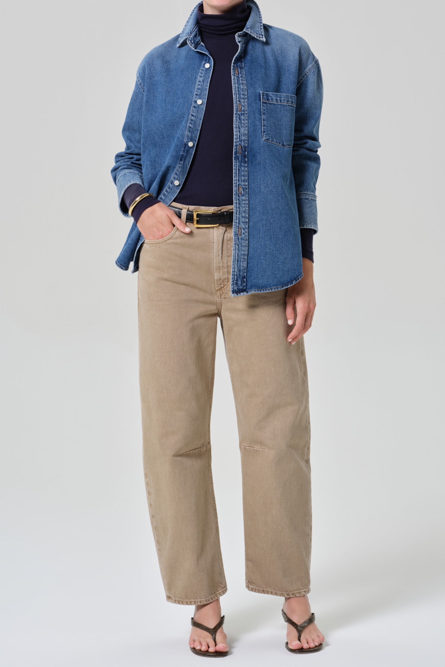 CITIZENS OF HUMANITY CARTER SHIRT IN CHAYA | THE NEW TREND