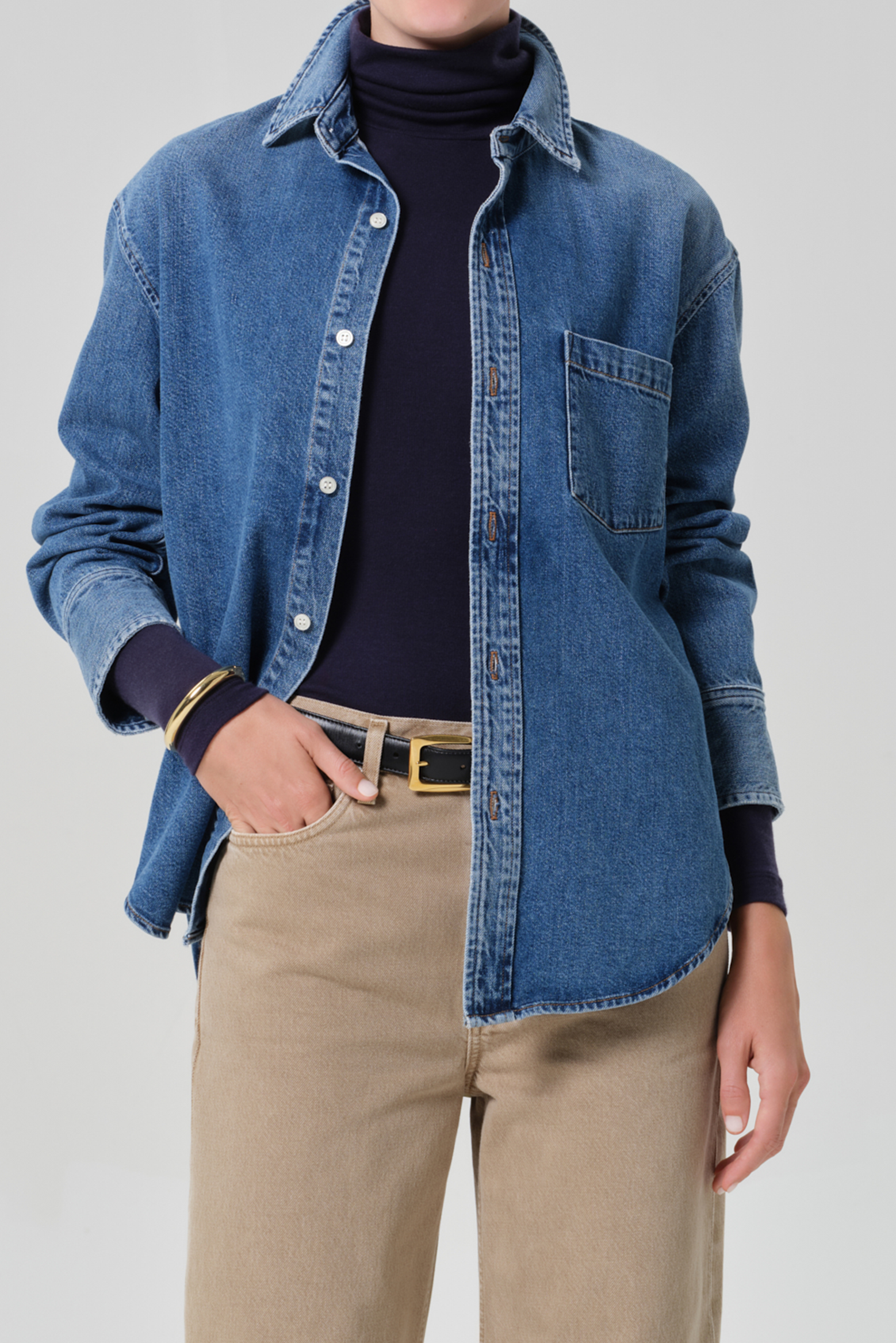 CITIZENS OF HUMANITY CARTER SHIRT IN CHAYA | THE NEW TREND