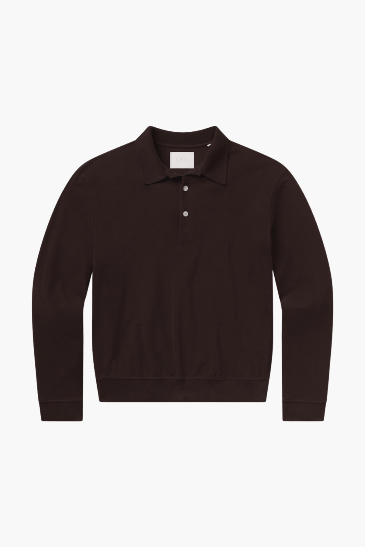 LONG SLEEVE BANDED POLO IN PIQUE