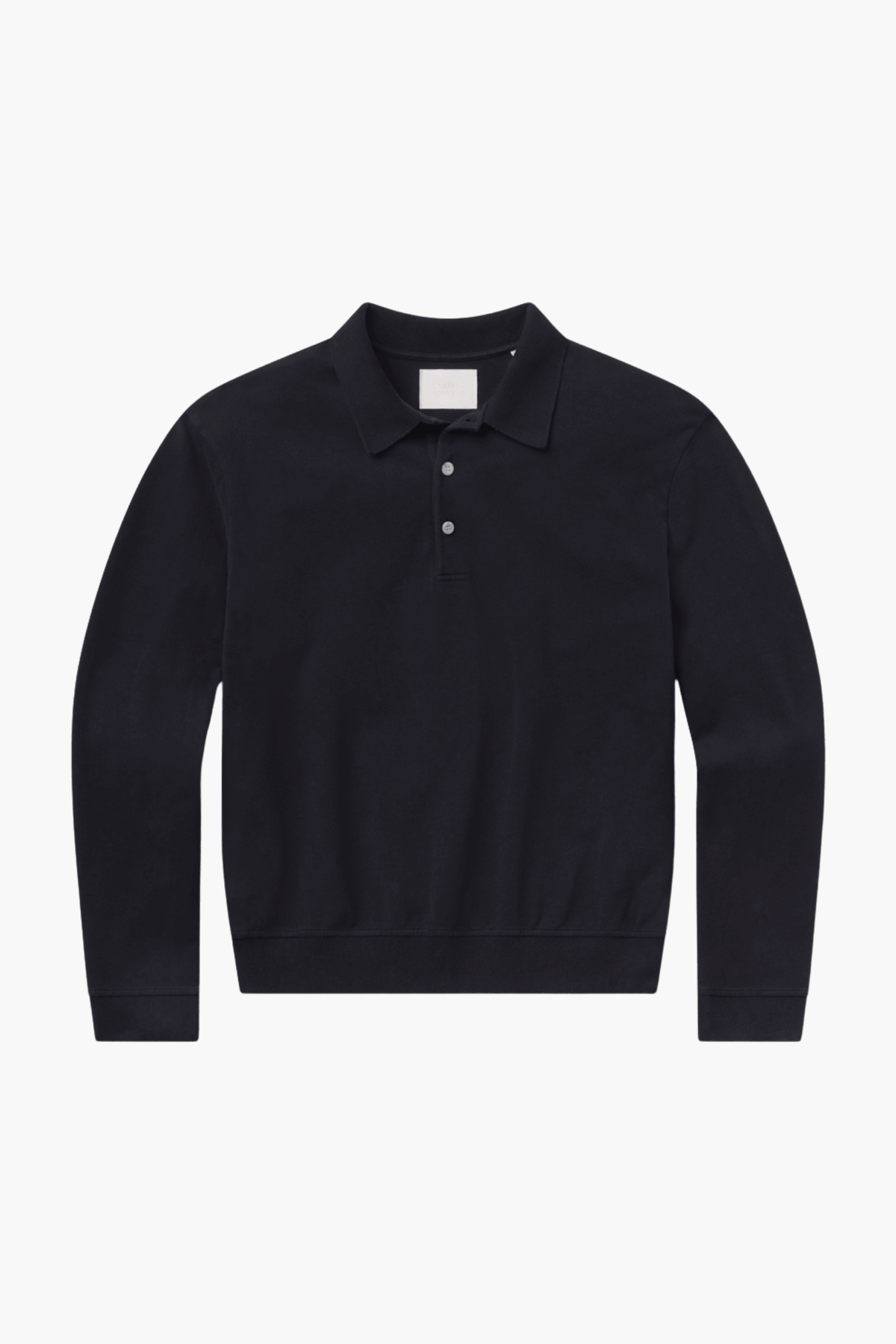 LONG SLEEVE BANDED POLO IN PIQUE