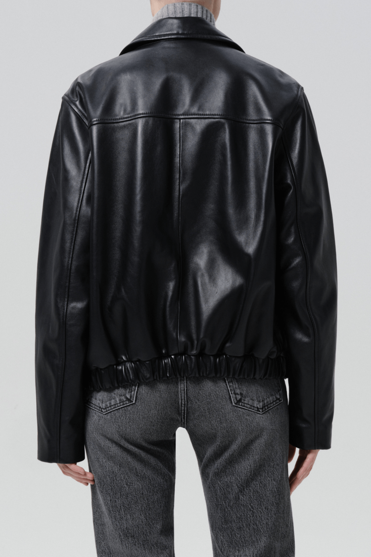 ZIP FRONT BOMBER JACKET