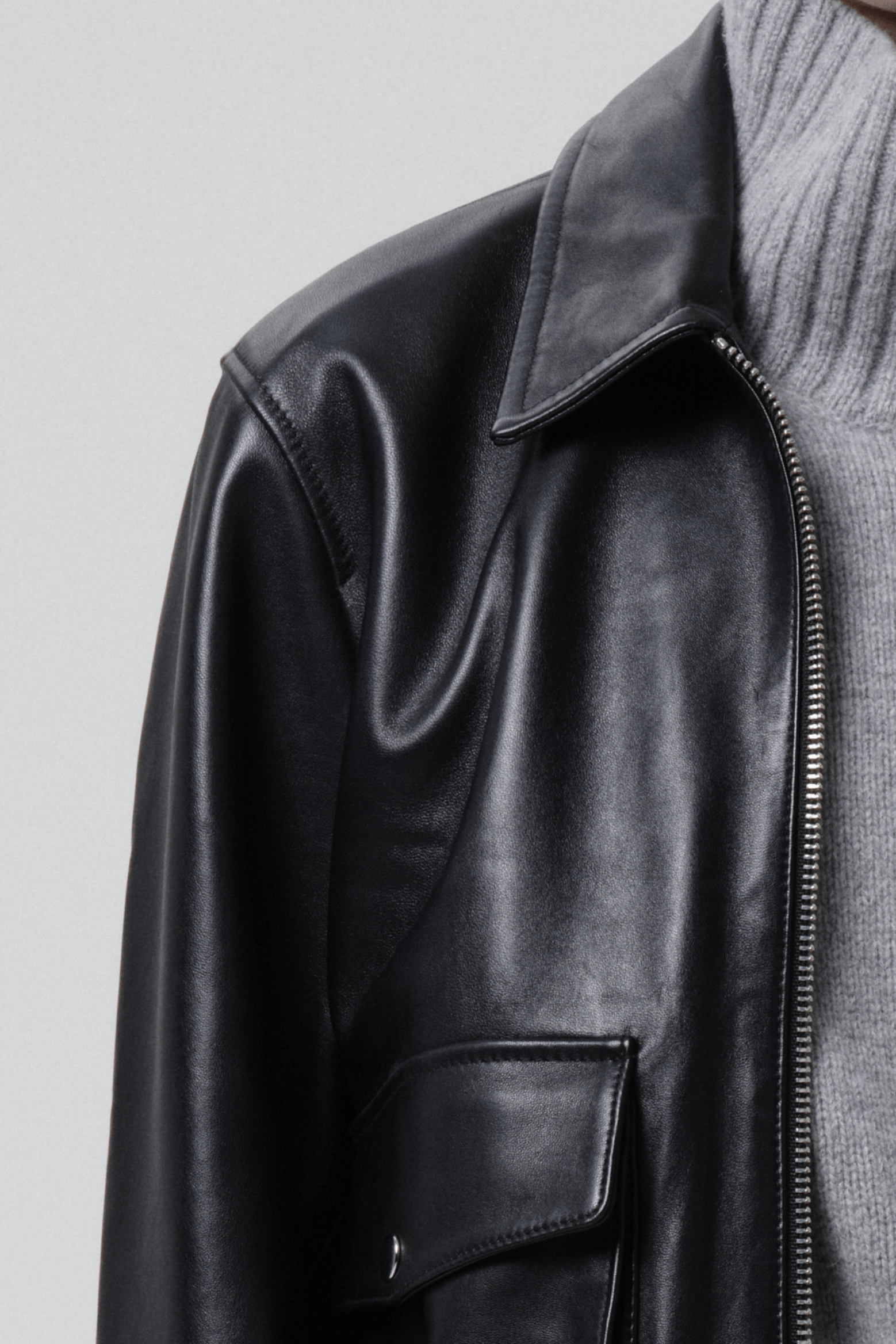 ZIP FRONT BOMBER JACKET