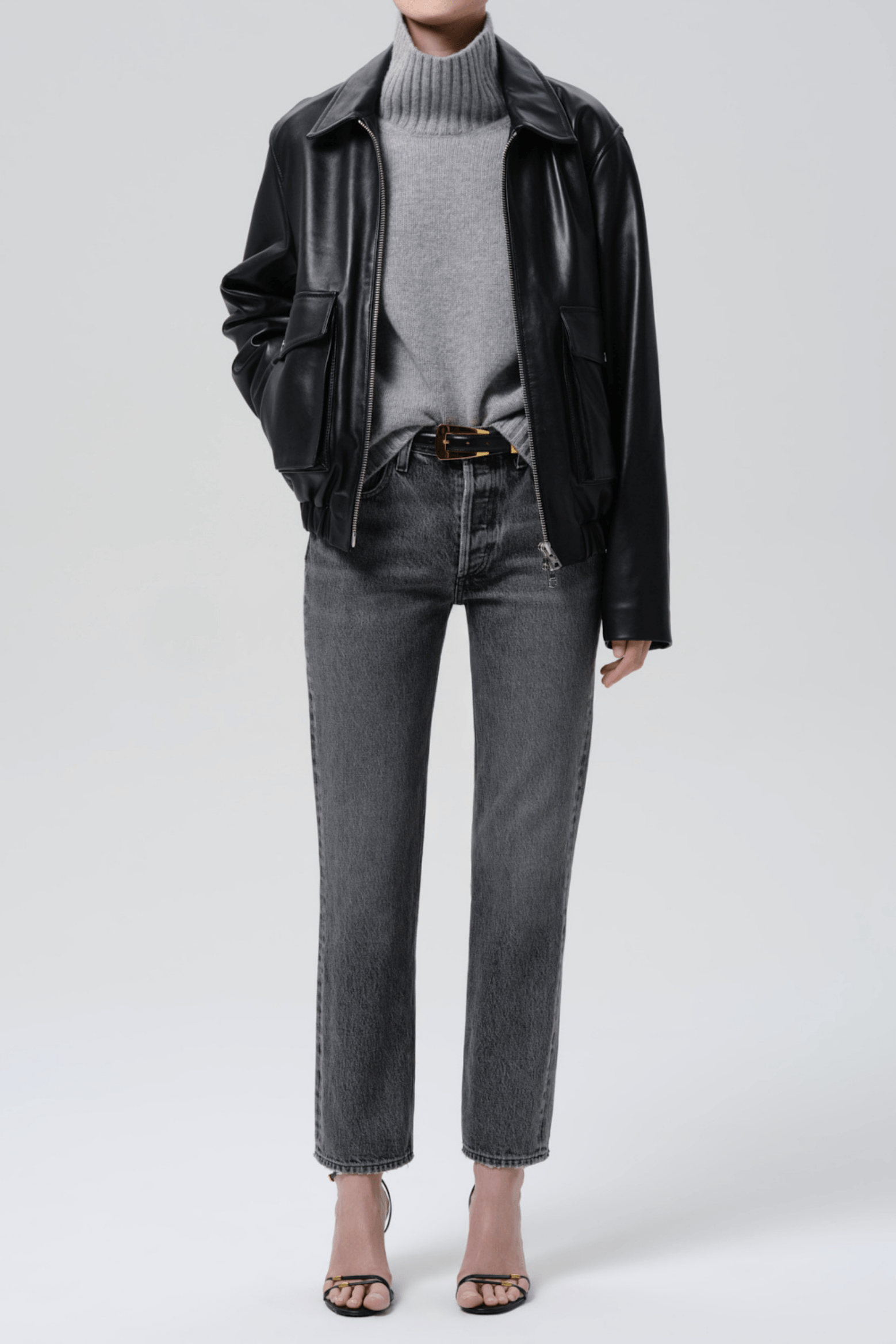 ZIP FRONT BOMBER JACKET