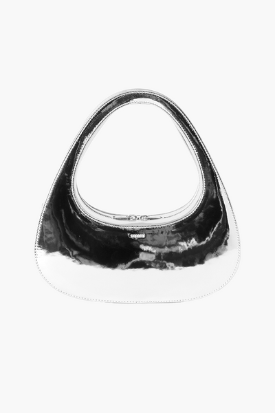 ★Coperni★ Mirrored Baguette Swipe Bag Silver coperni-mirrored-baguette-bag-