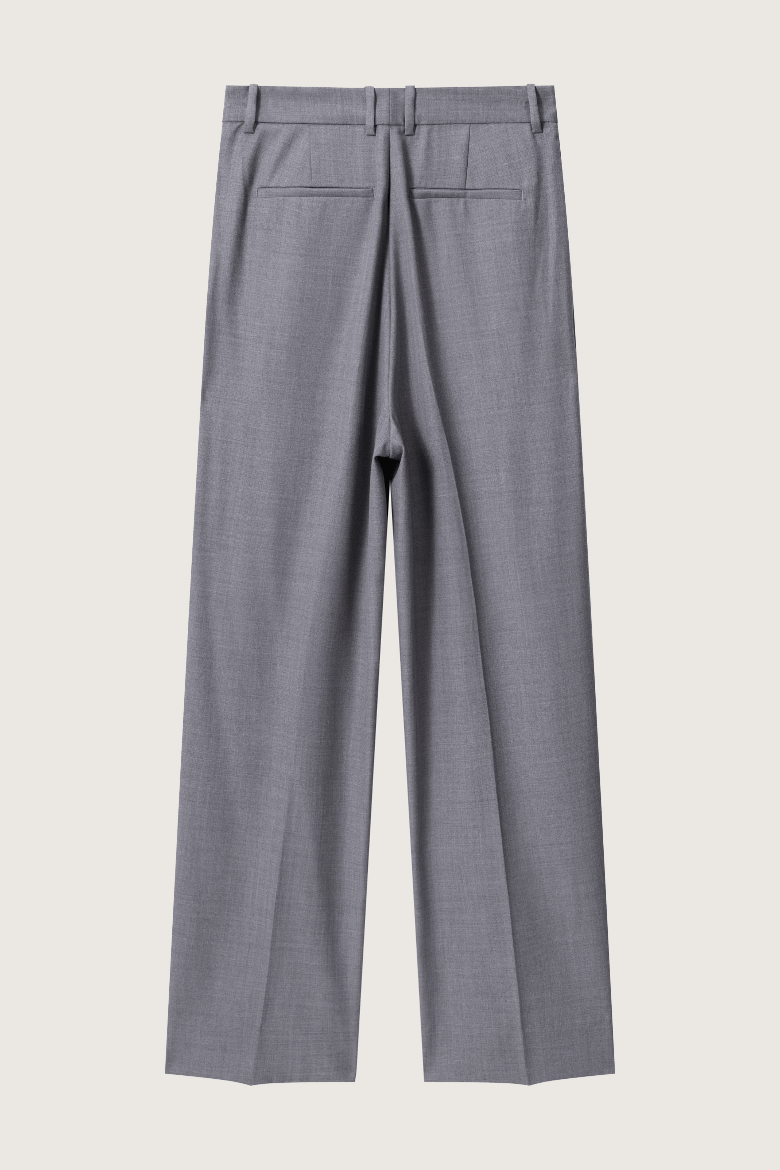 AMBROSE DOUBLE PLEAT WOOL TROUSER