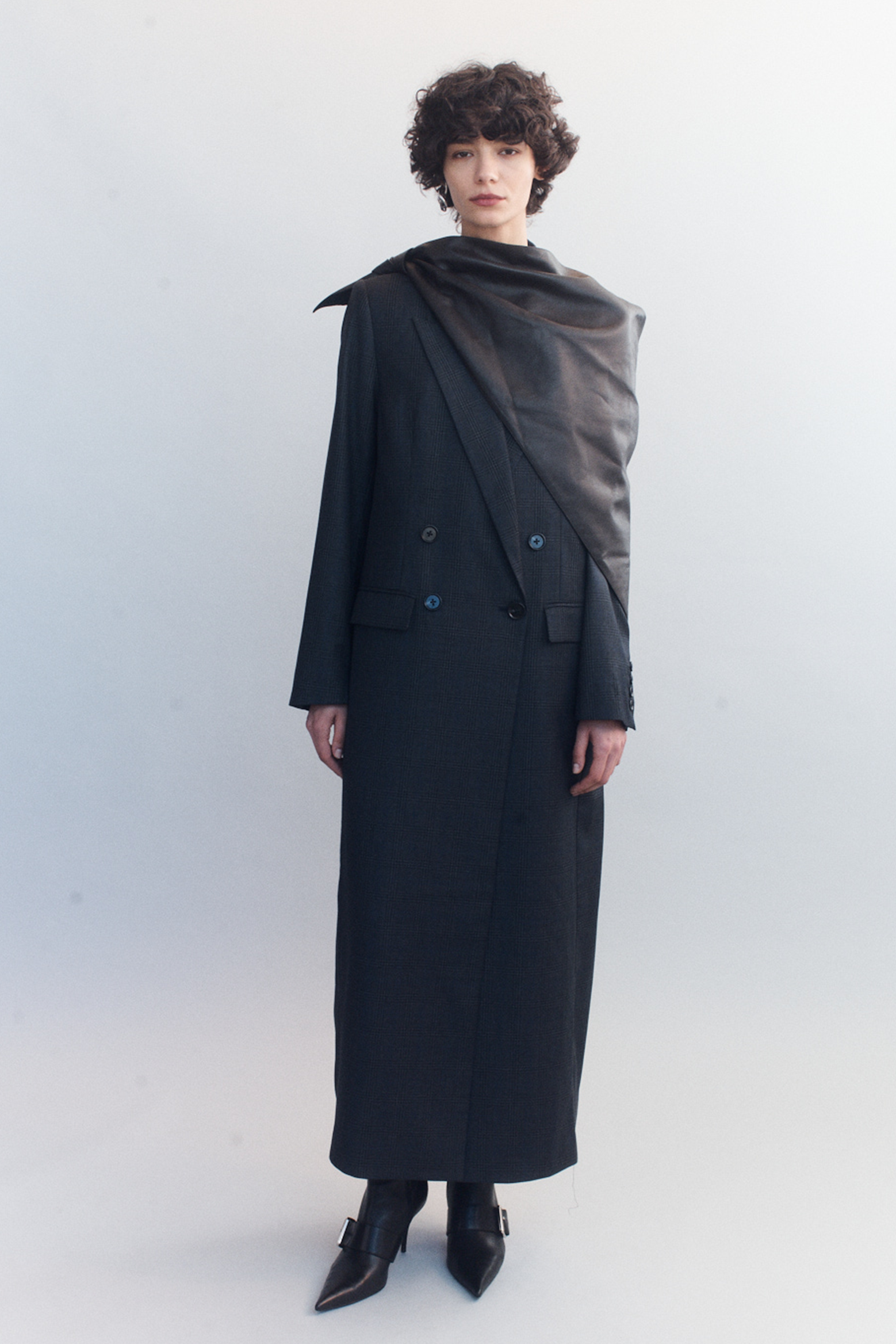 COURTNEY ZHENG  DANIQUE WOOL CHECK COAT | THE NEW TREND