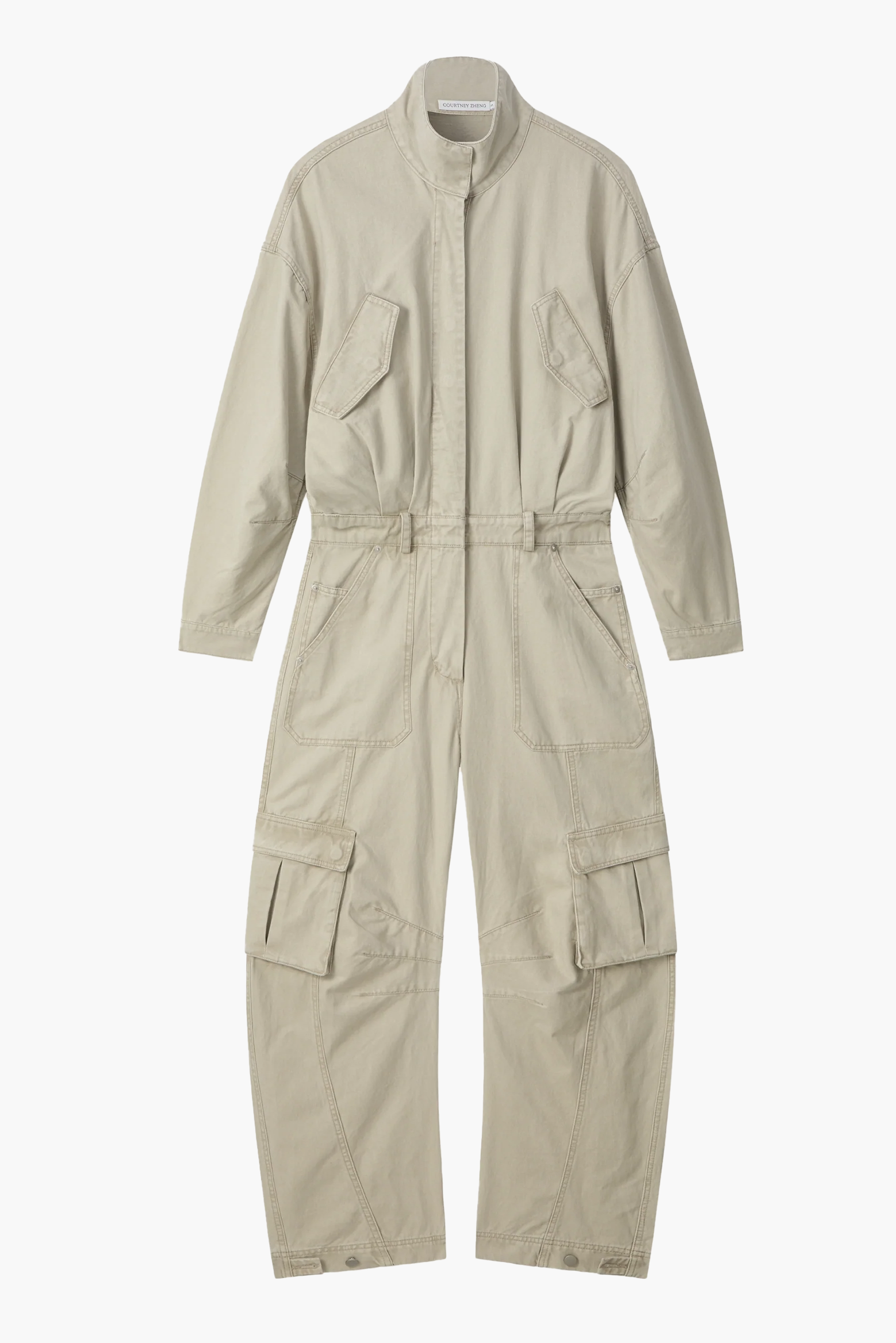 COTTON DRILL CARGO JUMPSUIT