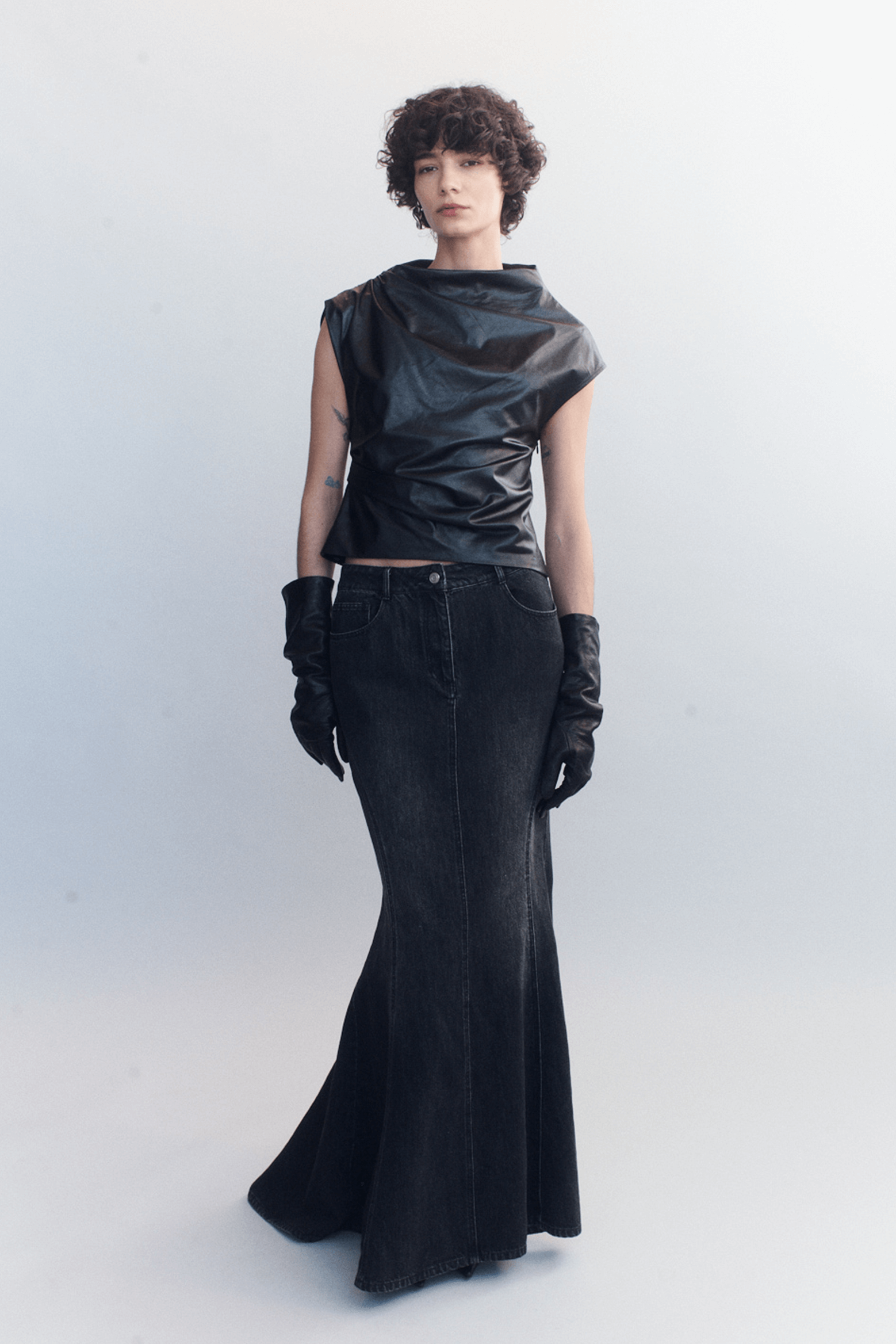 COURTNEY ZHENG MARIKE LEATHER TOP | THE NEW TREND